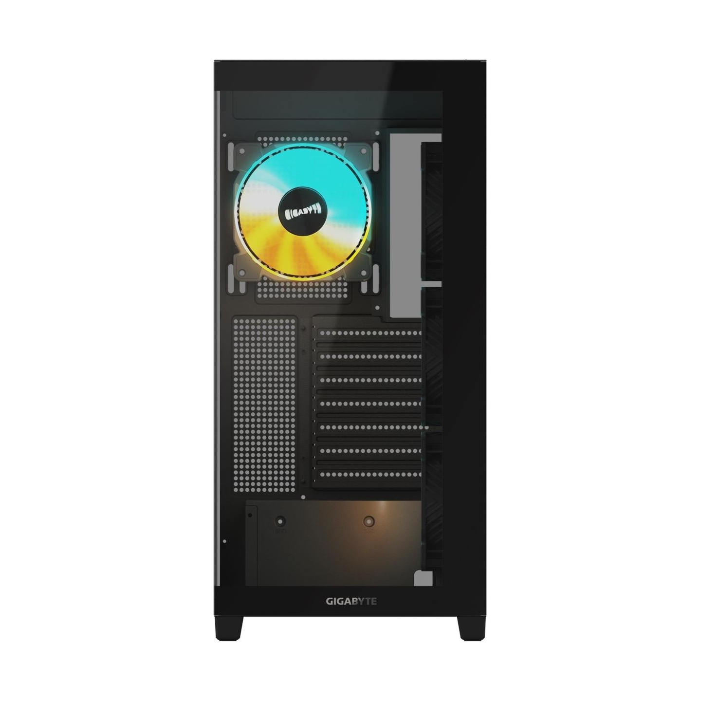 Gigabyte Case|GIGABYTE|GB-C500P ST|MidiTower|Case product features Transparent panel|ATX|MicroATX|MiniITX|Colour Black|GB-C500PS