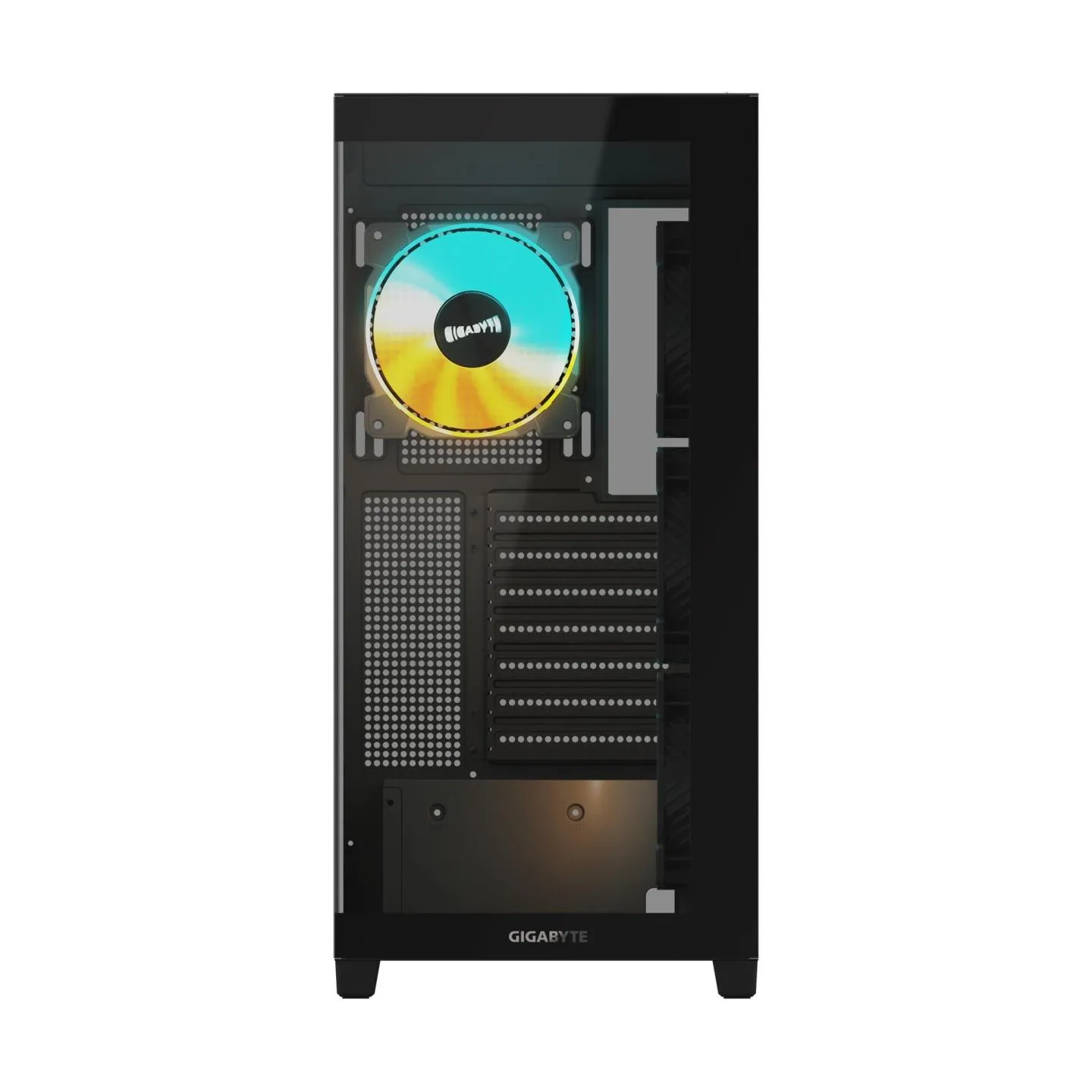 Gigabyte Case|GIGABYTE|GB-C500P ST|MidiTower|Case product features Transparent panel|ATX|MicroATX|MiniITX|Colour Black|GB-C500PS