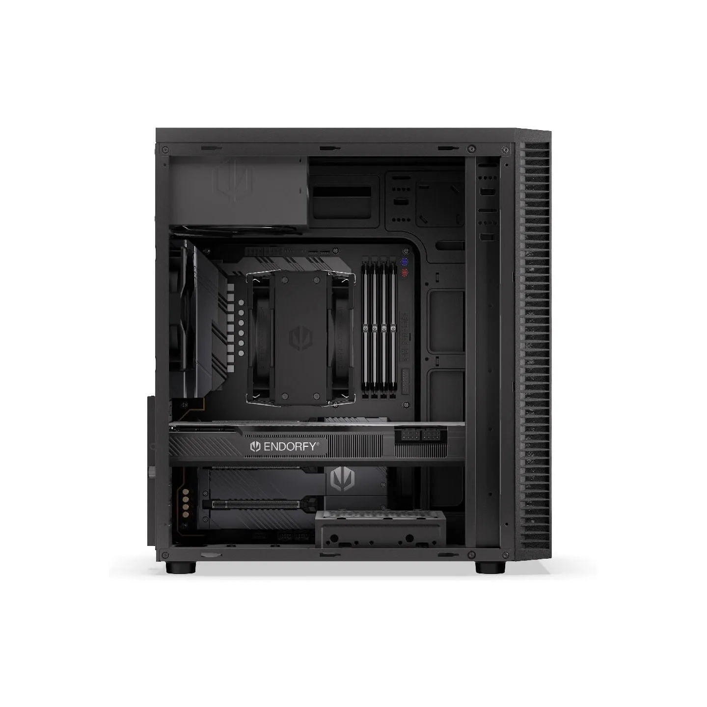 Endorfy Case|ENDORFY|Armis 100 Solid|Not included|ATX|MicroATX|MiniITX|Colour Black|EY2A015
