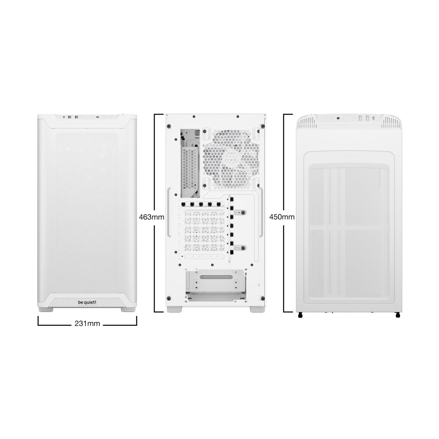 Be Quiet PC case Pure Base 501 LX ARGB white