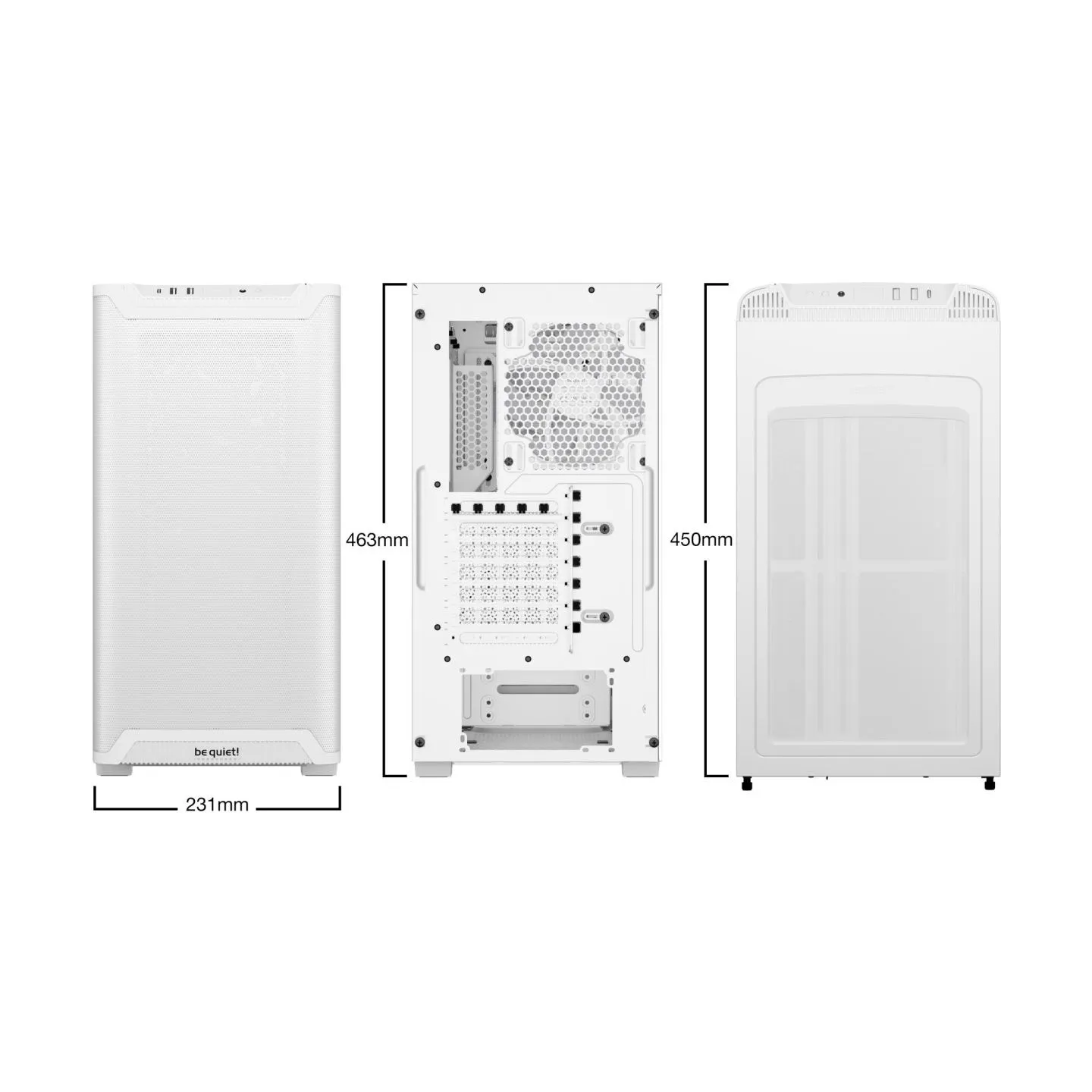 Be Quiet PC case Pure Base 501 LX ARGB white