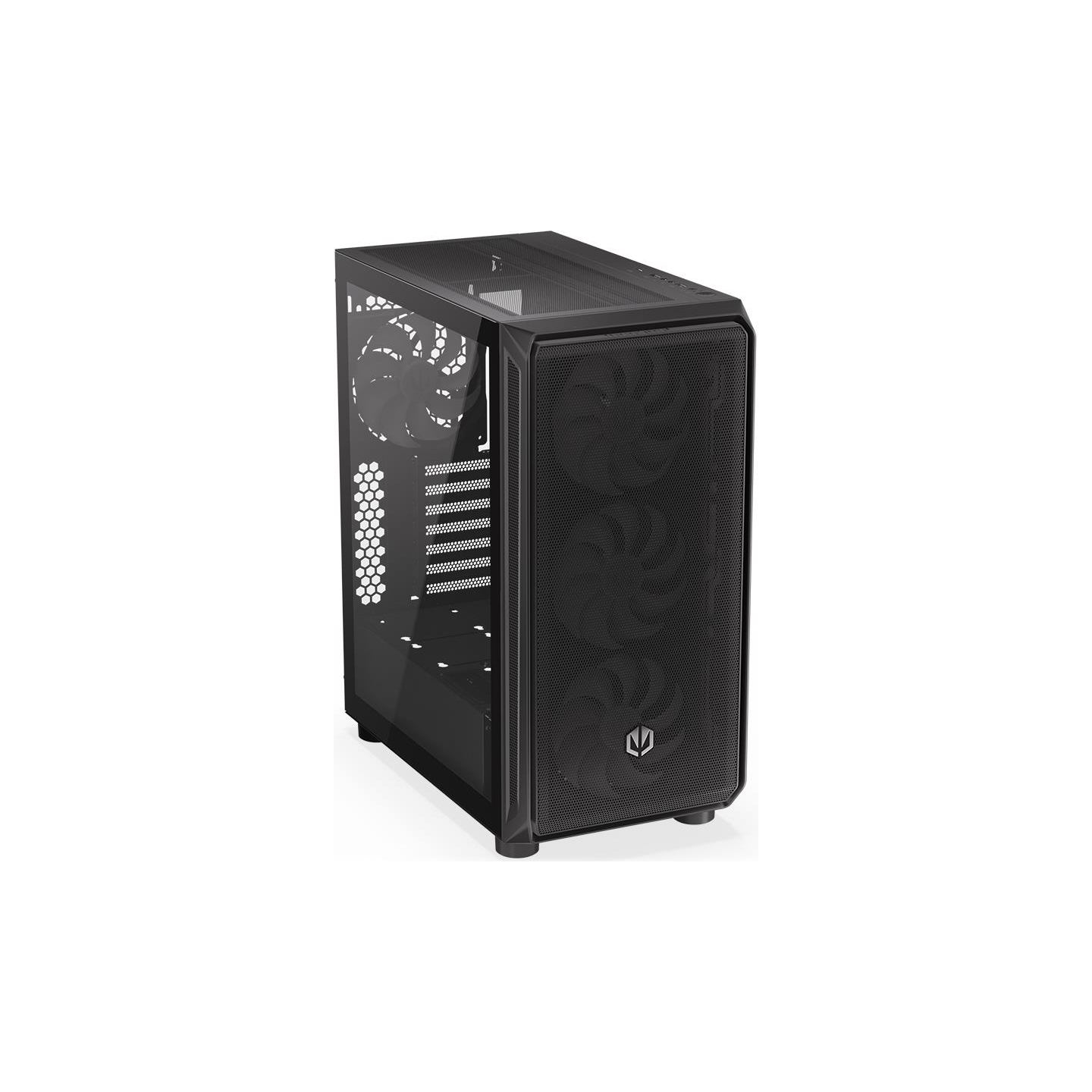 Endorfy Case|ENDORFY|Arx 500 ARGB|MidiTower|Case product features Transparent panel|Not included|ATX|MicroATX|MiniITX|Colour Bla