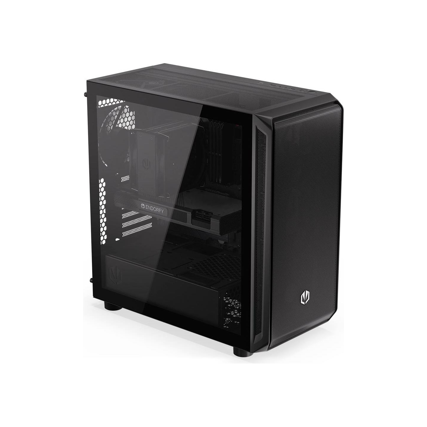 Endorfy Case|ENDORFY|Arx 700 Air|MidiTower|Case product features Transparent panel|ATX|MicroATX|MiniITX|Colour Black|EY2A012