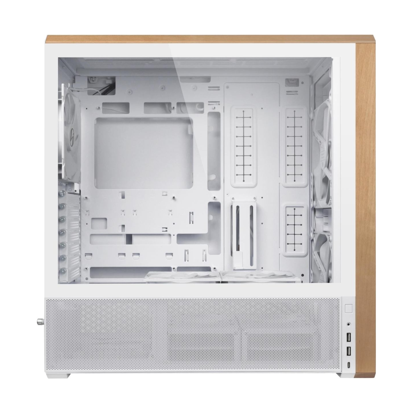 Lian Li Case|LIAN LI|ATX/micro ATX/EATX/SSI EEB|White|Midi Tower|LANCOOL 217|G99.LAN217W.00