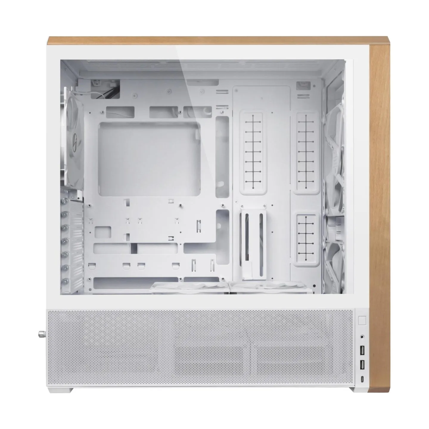 Lian Li Case|LIAN LI|ATX/micro ATX/EATX/SSI EEB|White|Midi Tower|LANCOOL 217|G99.LAN217W.00