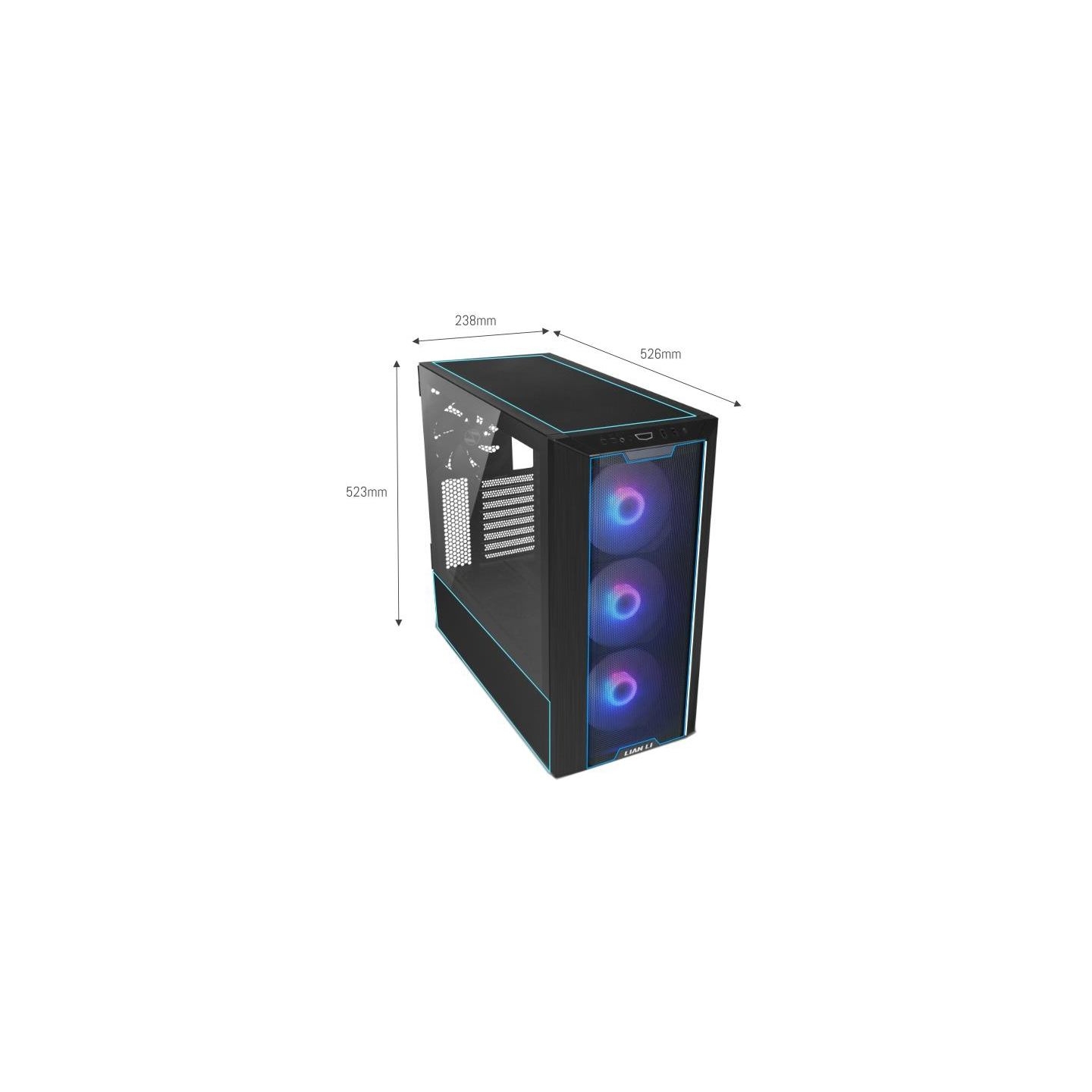 Lian Li Case|LIAN LI|LANCOOL III|MidiTower|Case product features Transparent panel|ATX|EATX|MicroATX|MiniITX|Colour Black|G99.LA