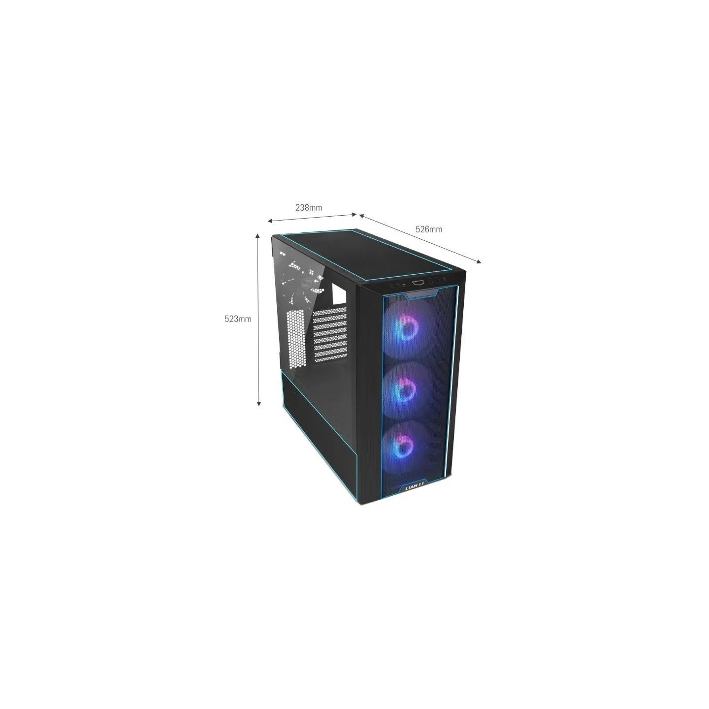 Lian Li Case|LIAN LI|LANCOOL III|MidiTower|Case product features Transparent panel|ATX|EATX|MicroATX|MiniITX|Colour Black|G99.LA