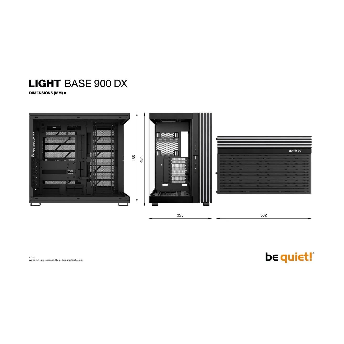 Be Quiet Case Light Base 900 DX Black
