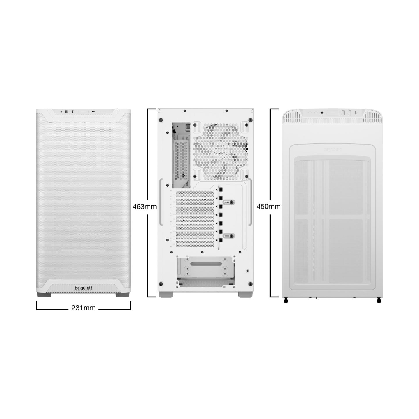 Be Quiet Pure Base 501 Airflow White
