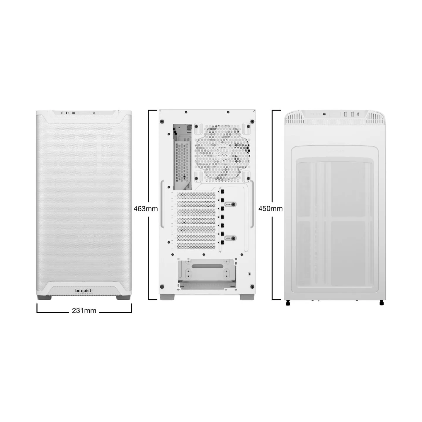 Be Quiet Pure Base 501 Airflow White