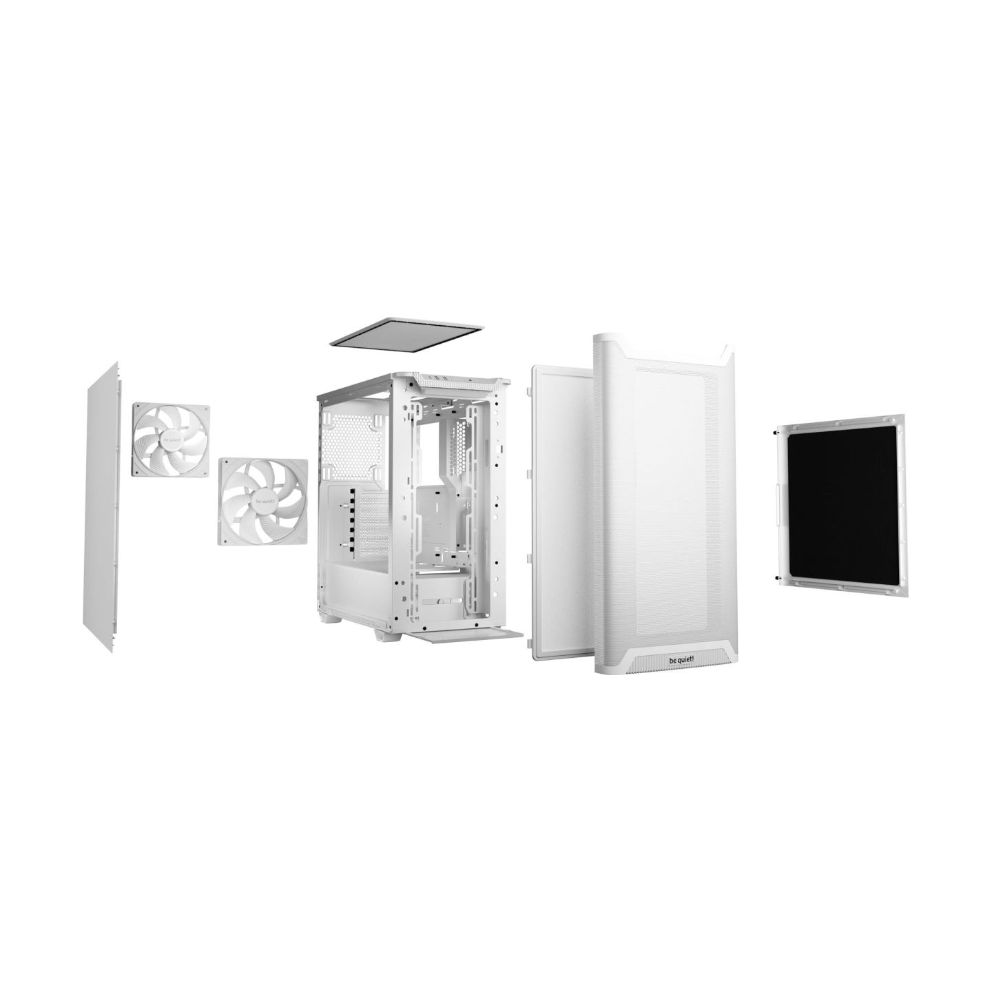 Be Quiet Case|BE QUIET|PURE BASE 501|MidiTower|Not included|ATX|MicroATX|MiniITX|Colour White|BG075