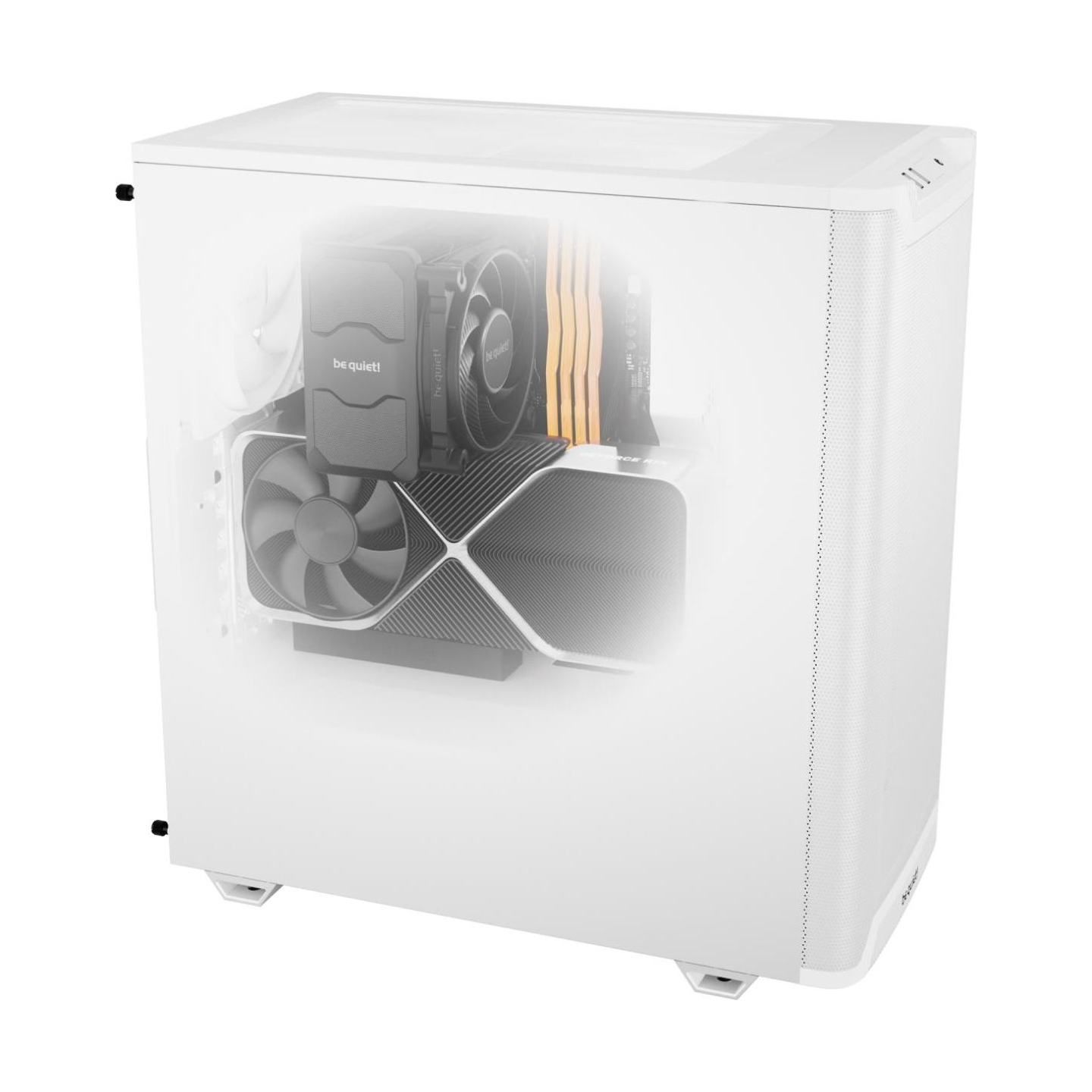 Be Quiet Case|BE QUIET|PURE BASE 501|MidiTower|Not included|ATX|MicroATX|MiniITX|Colour White|BG075