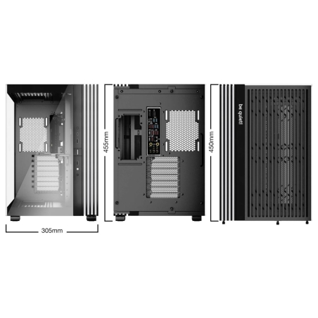 Be Quiet Case|BE QUIET|LIGHT BASE 600 DX|Tower|Case product features Transparent panel|ATX|MicroATX|MiniITX|Colour Black|BGW65