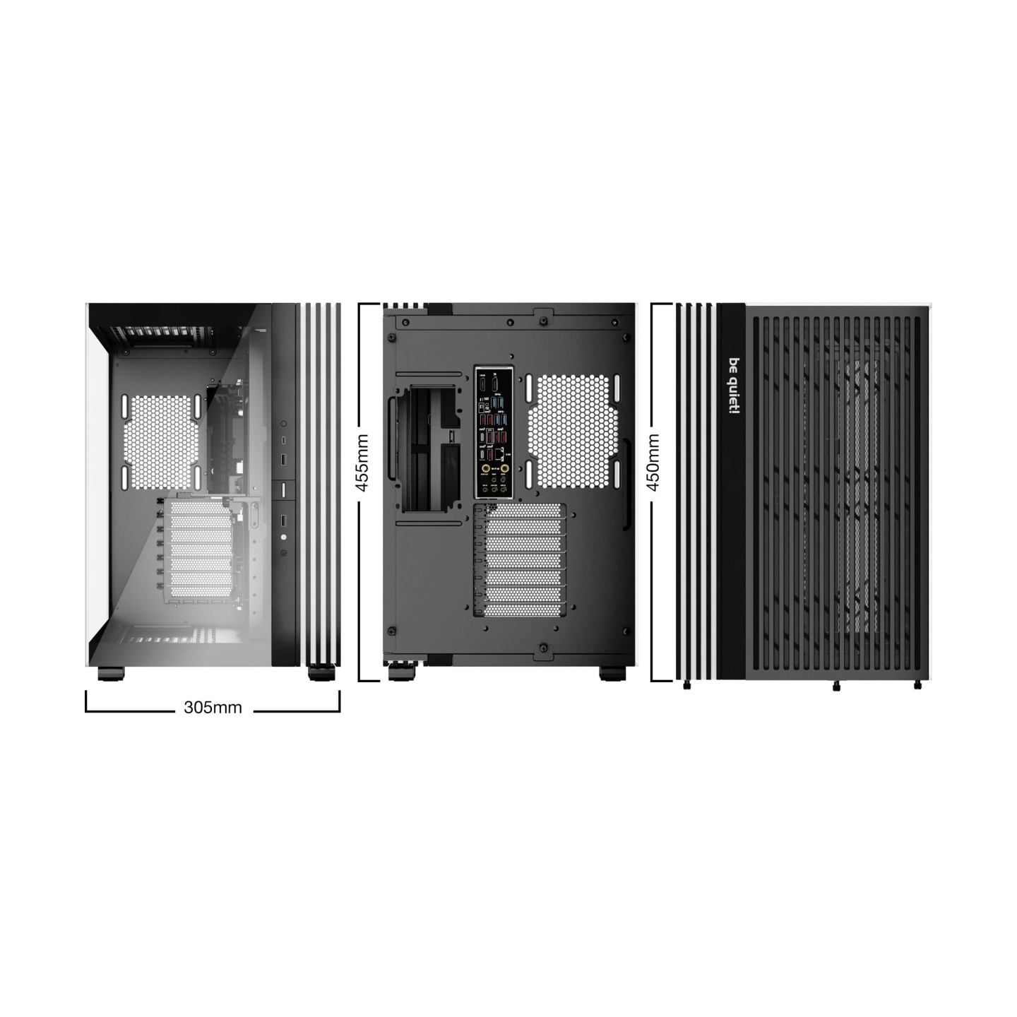 Be Quiet Case|BE QUIET|LIGHT BASE 600 DX|Tower|Case product features Transparent panel|ATX|MicroATX|MiniITX|Colour Black|BGW65
