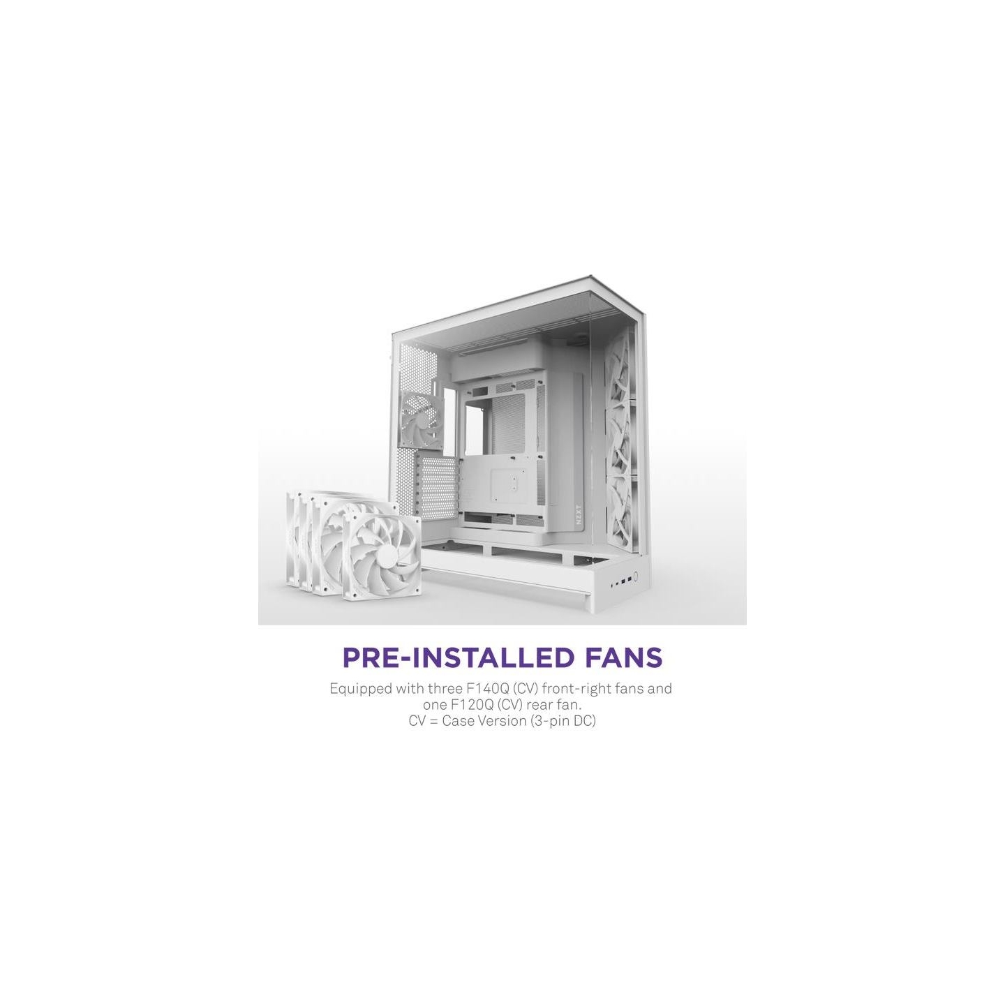 Nzxt PC case H9 Flow 2025 white