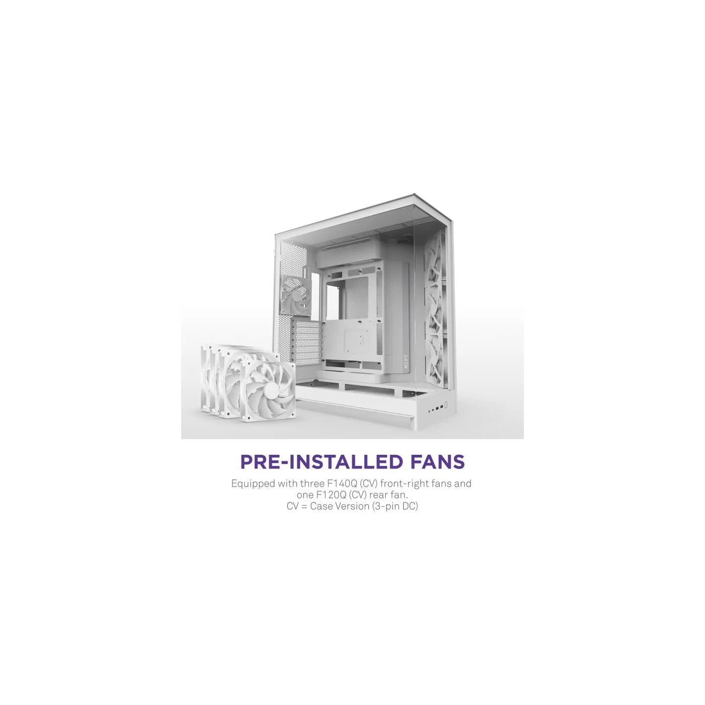 Nzxt PC case H9 Flow 2025 white