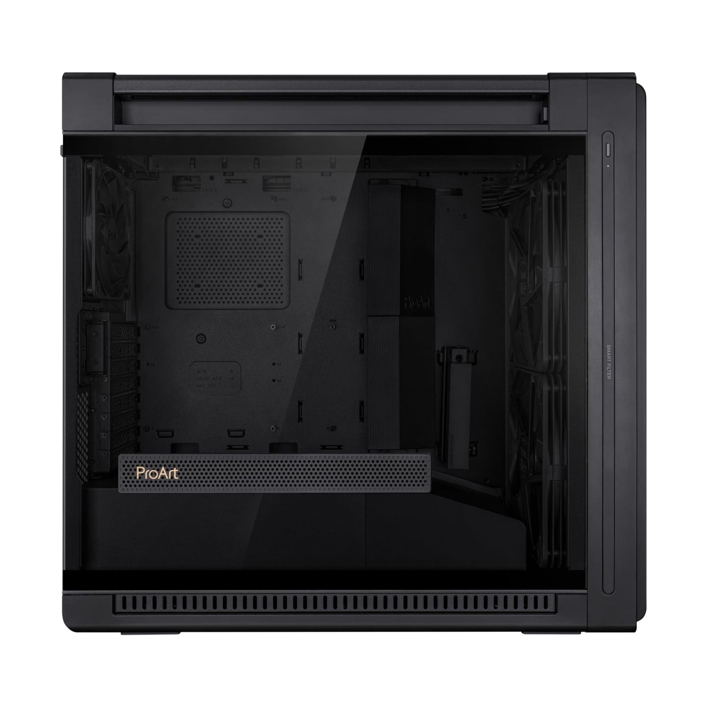 Asus Case|ASUS|PA602|MidiTower|Case product features Transparent panel|Not included|ATX|EATX|MicroATX|MiniDTX|MiniITX|Colour Bla