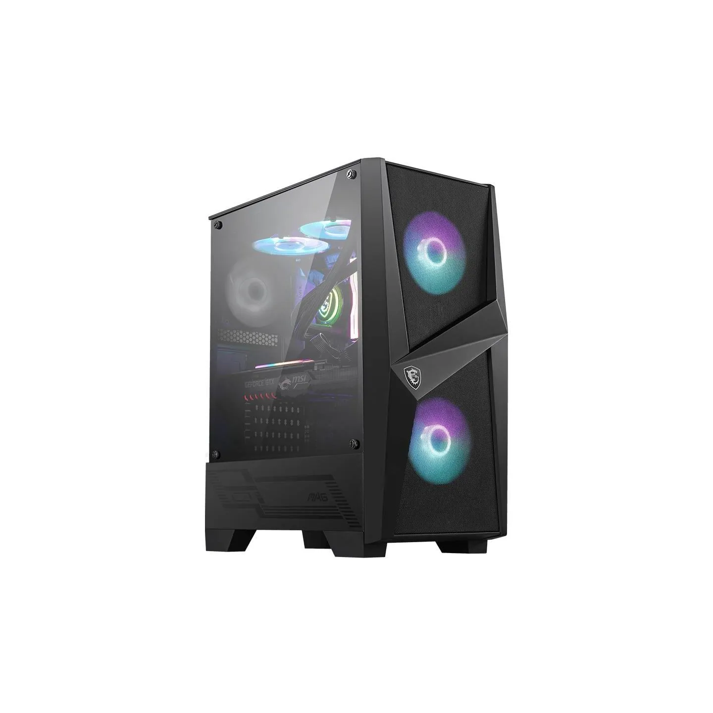 MSI Case|MSI|MAG Forge 100R|MidiTower|Not included|ATX|MicroATX|MiniITX|Colour Black|MAGFORGE100R