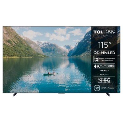 TCL TV Set|TCL|115 "|4K Ultra HD|3840 x 2160 pixels|Flat|16:9|QD-Mini LED|115C7K