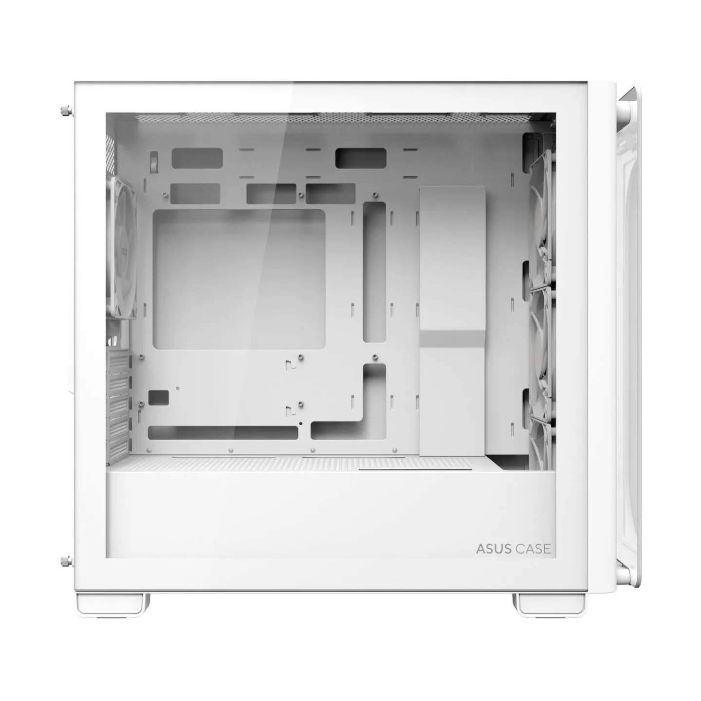 Asus Case|ASUS|A23 PLUS|MidiTower|Case product features Transparent panel|MicroATX|MiniITX|Colour White|A23PLUSTG/ARGBWHITE