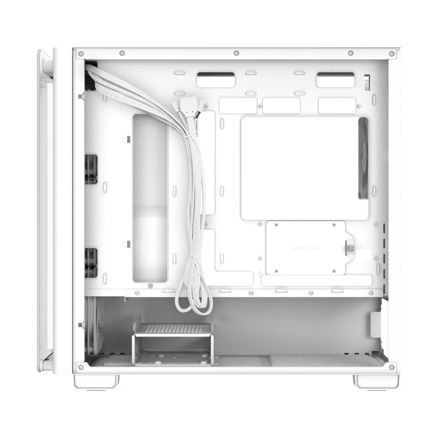Asus Case|ASUS|A23 PLUS|MidiTower|Case product features Transparent panel|MicroATX|MiniITX|Colour White|A23PLUSTG/ARGBWHITE