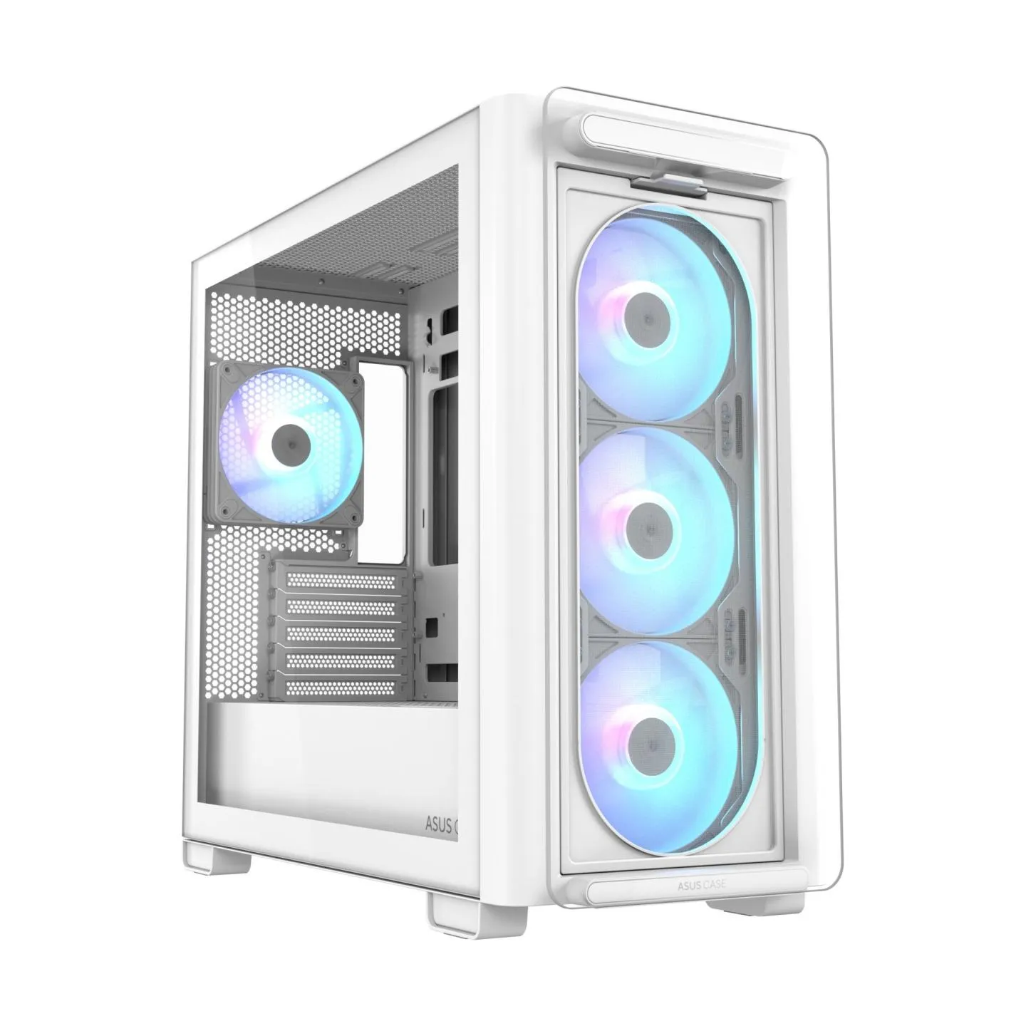 Asus Case|ASUS|A23 PLUS|MidiTower|Case product features Transparent panel|MicroATX|MiniITX|Colour White|A23PLUSTG/ARGBWHITE