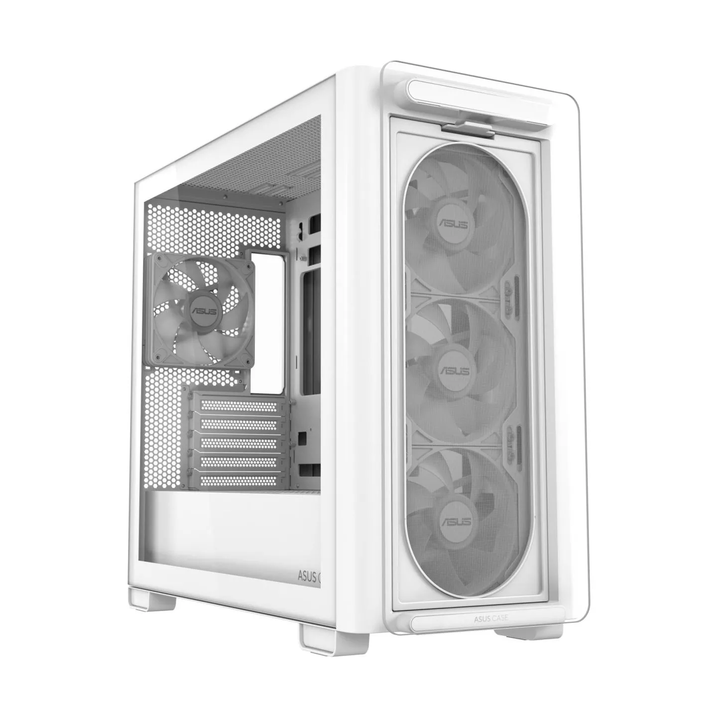 Asus Case|ASUS|A23 PLUS|MidiTower|Case product features Transparent panel|MicroATX|MiniITX|Colour White|A23PLUSTG/ARGBWHITE