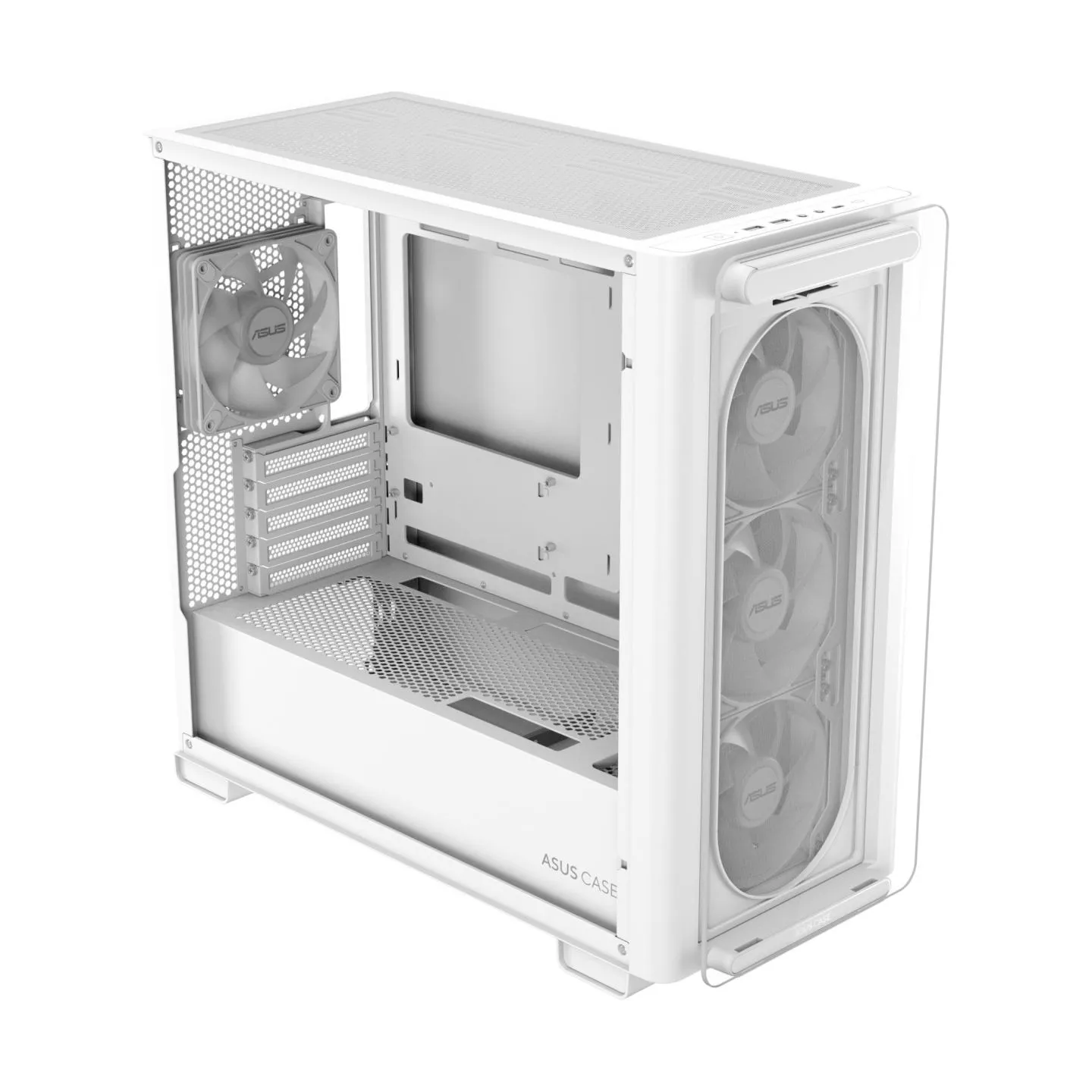 Asus Case|ASUS|A23 PLUS|MidiTower|Case product features Transparent panel|MicroATX|MiniITX|Colour White|A23PLUSTG/ARGBWHITE