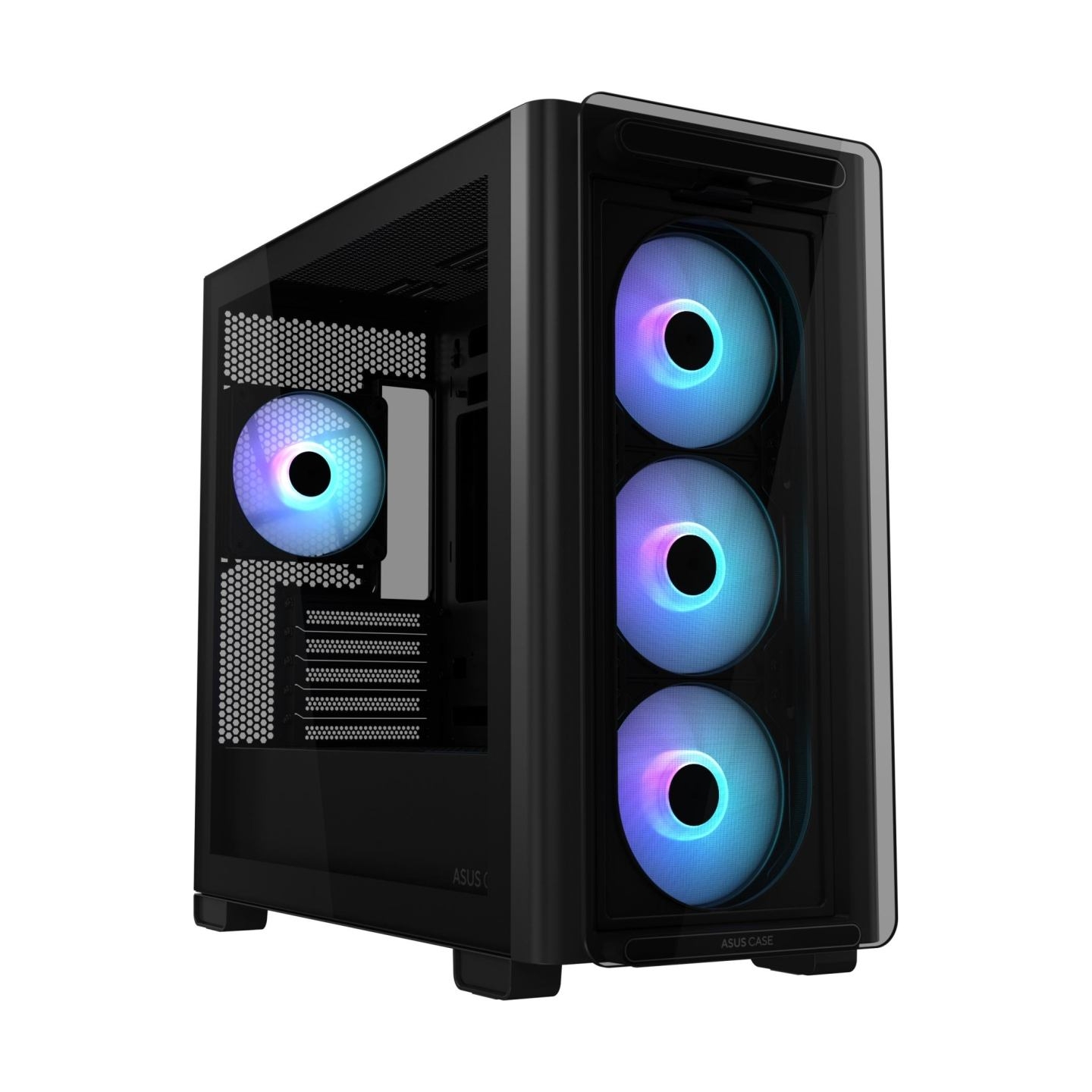 Asus Case|ASUS|A23 PLUS|MidiTower|Case product features Transparent panel|MicroATX|MiniITX|Colour Black|A23PLUSTG/ARGBBLACK