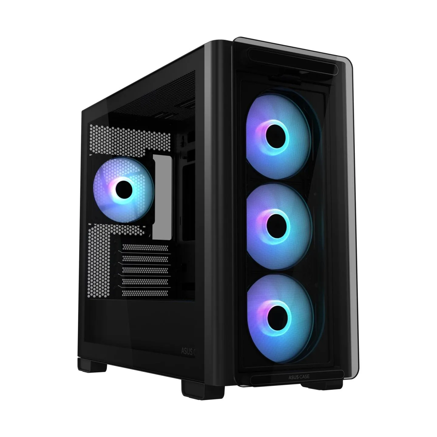 Asus Case|ASUS|A23 PLUS|MidiTower|Case product features Transparent panel|MicroATX|MiniITX|Colour Black|A23PLUSTG/ARGBBLACK