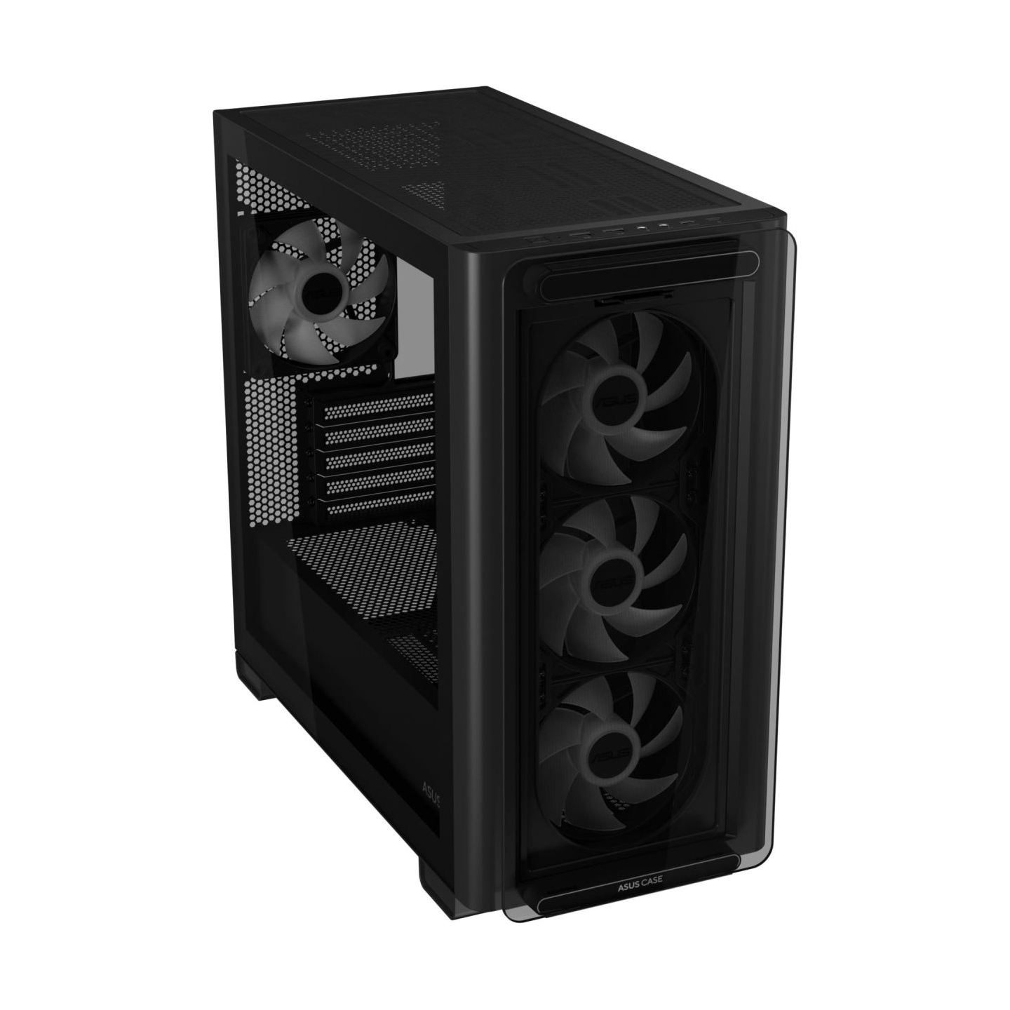 Asus Case|ASUS|A23 PLUS|MidiTower|Case product features Transparent panel|MicroATX|MiniITX|Colour Black|A23PLUSTG/ARGBBLACK