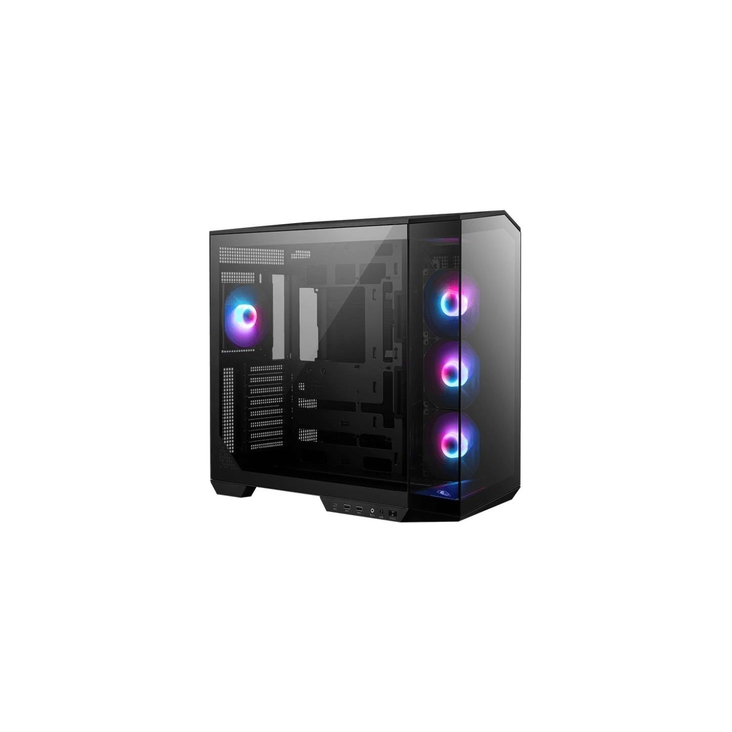 MSI Case|MSI|MAG PANO 100R PZ|MidiTower|Case product features Transparent panel|ATX|MicroATX|MiniITX|Colour Black|MAGPANO100RPZ