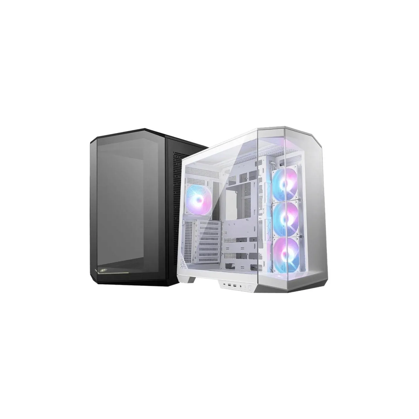 MSI Case|MSI|MAG PANO 100R PZ|MidiTower|Case product features Transparent panel|ATX|MicroATX|MiniITX|Colour White|MAGPANO100RPZW
