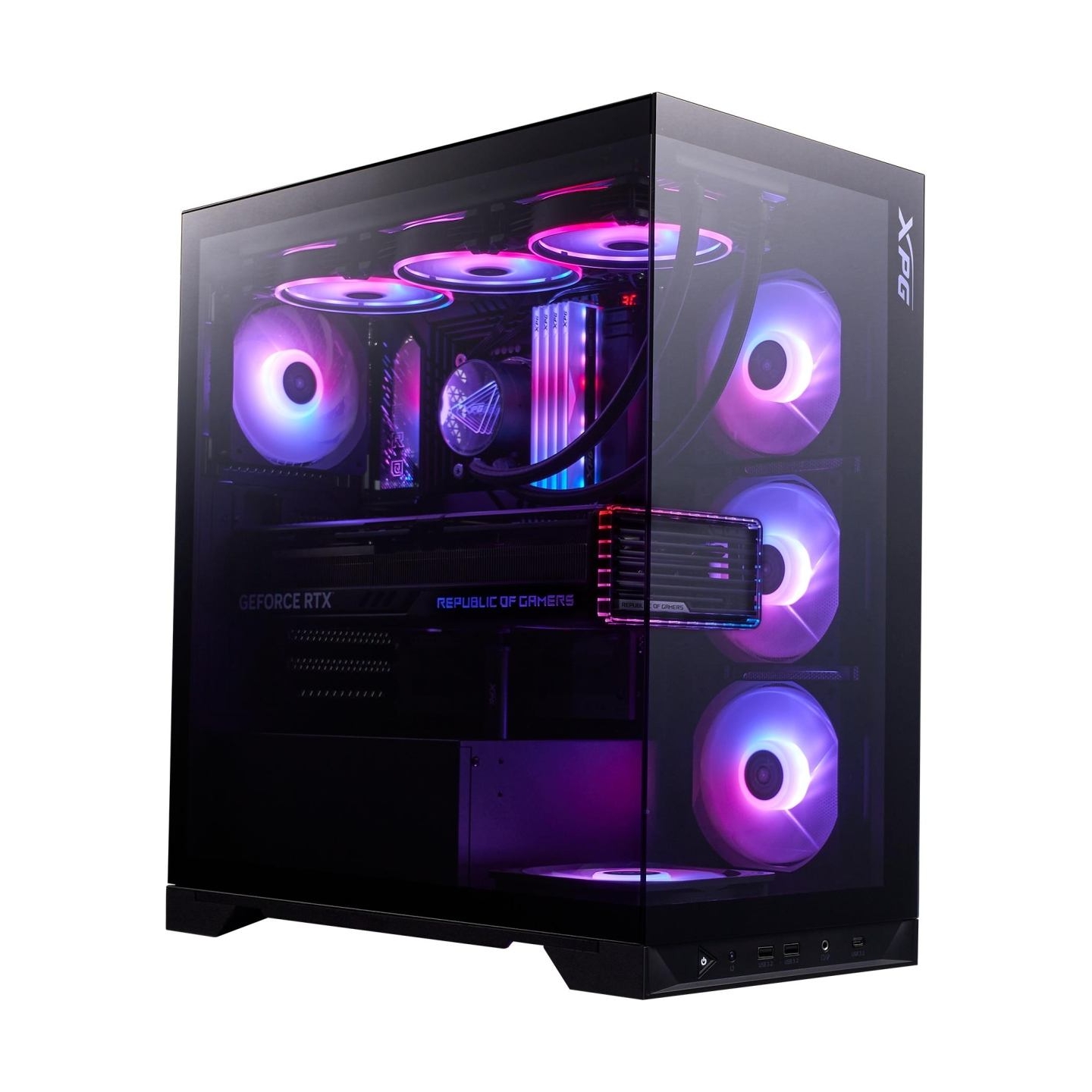 A-Data Case|ADATA|INVADER X BTF|MidiTower|Case product features Transparent panel|ATX|MicroATX|MiniITX|Colour Black|INVADERXBTFM