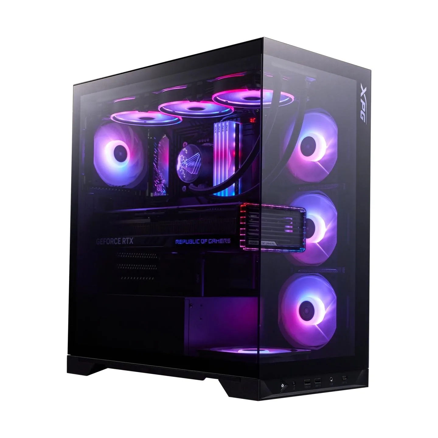A-Data Case|ADATA|INVADER X BTF|MidiTower|Case product features Transparent panel|ATX|MicroATX|MiniITX|Colour Black|INVADERXBTFM