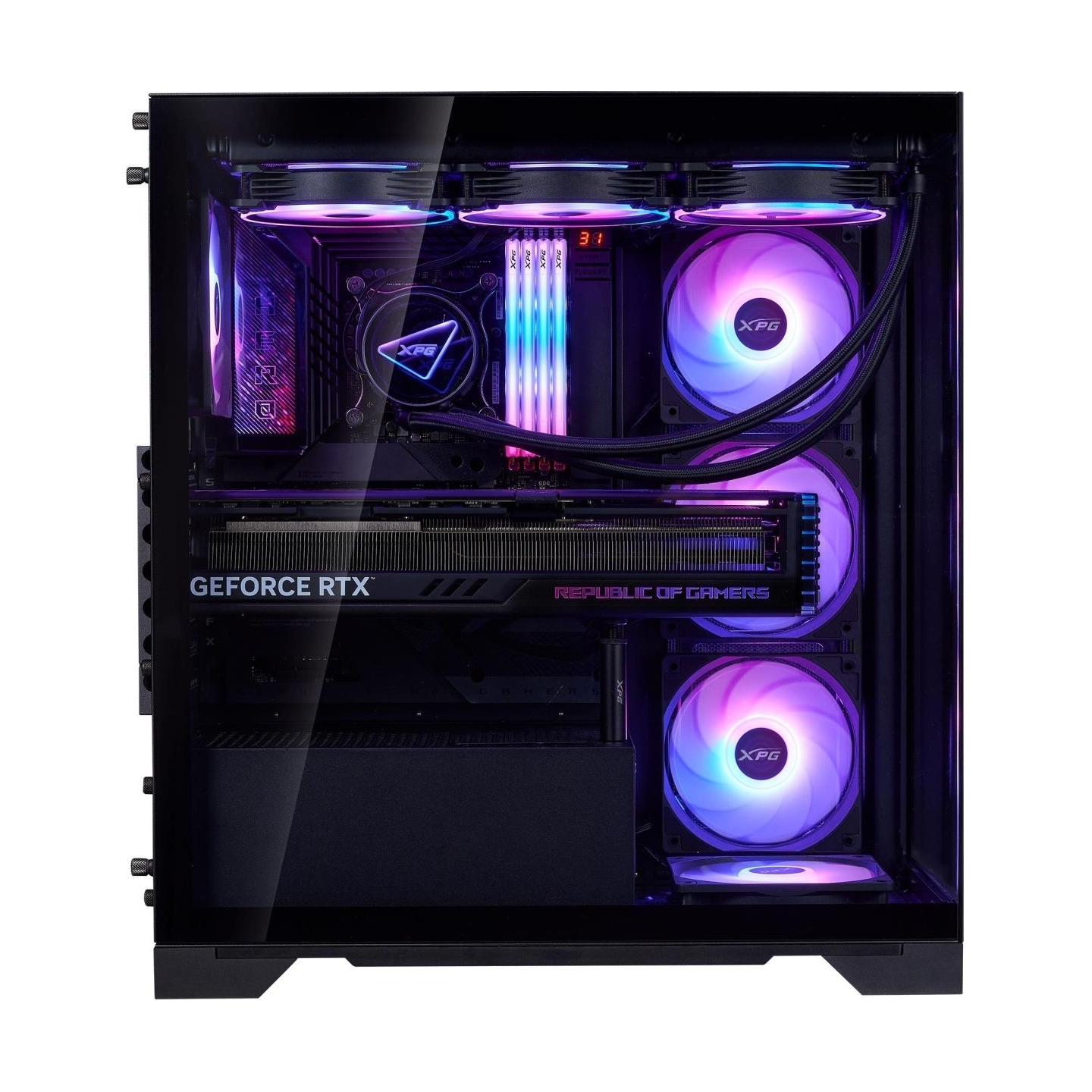 A-Data Case|ADATA|INVADER X BTF|MidiTower|Case product features Transparent panel|ATX|MicroATX|MiniITX|Colour Black|INVADERXBTFM