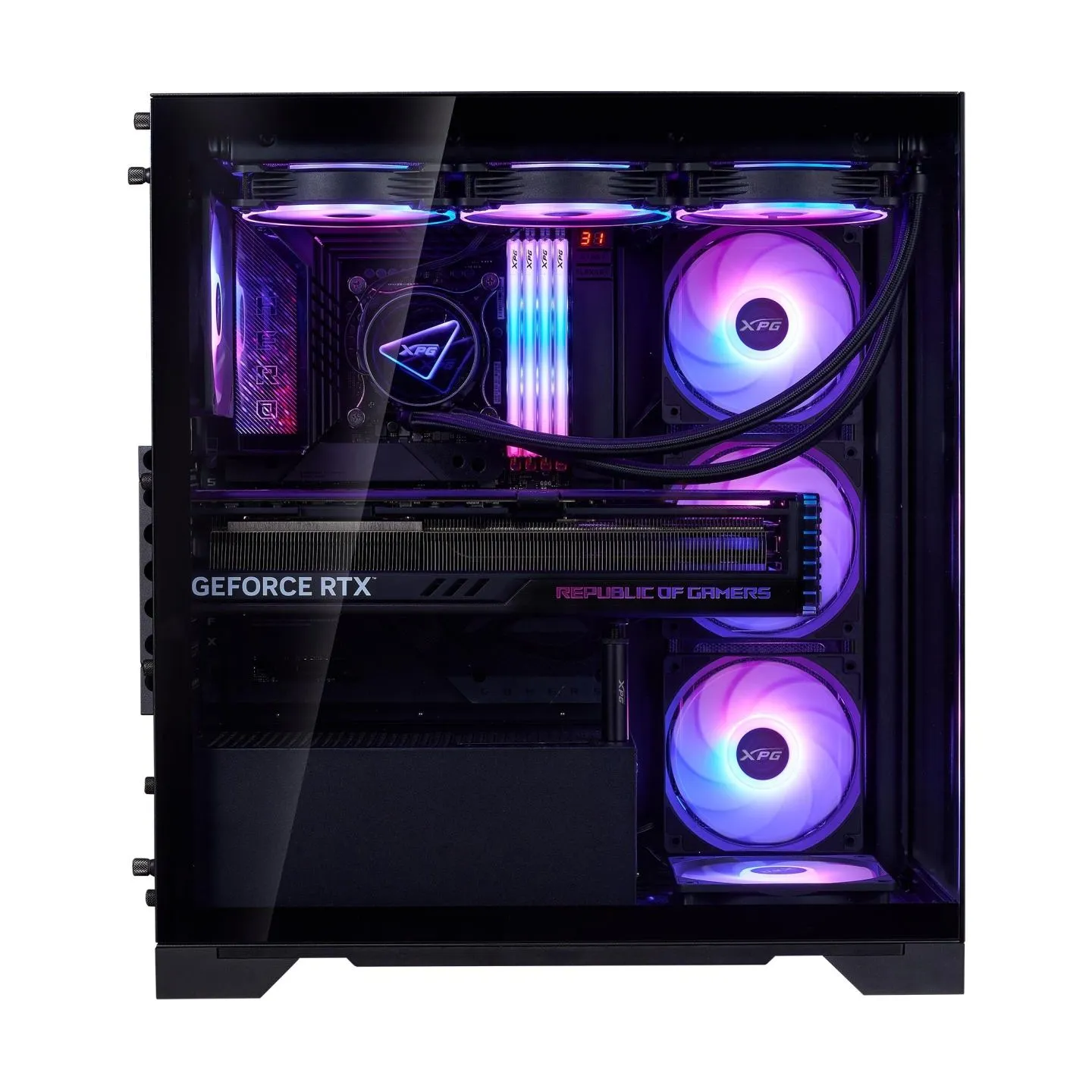 A-Data Case|ADATA|INVADER X BTF|MidiTower|Case product features Transparent panel|ATX|MicroATX|MiniITX|Colour Black|INVADERXBTFM