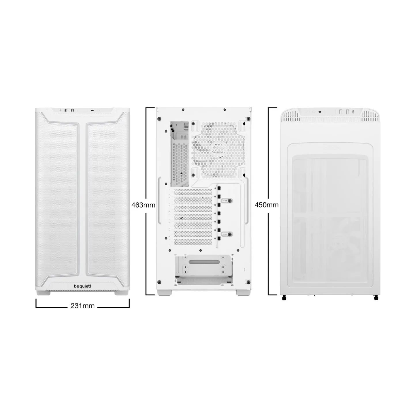Be Quiet PC case Pure Base 501 DX white