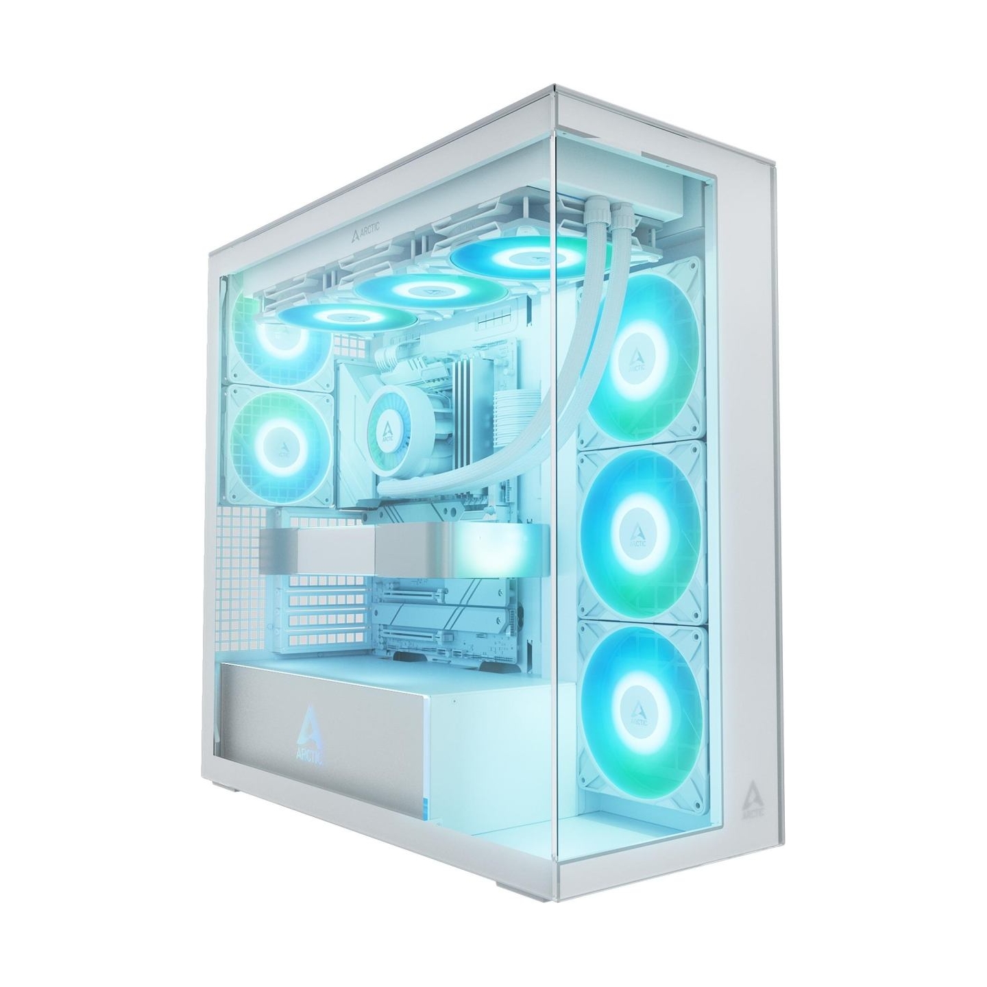 Arctic Case|ARCTIC|Xtender (White)|MidiTower|Case product features Transparent panel|Not included|Colour White|ACPCC00014A