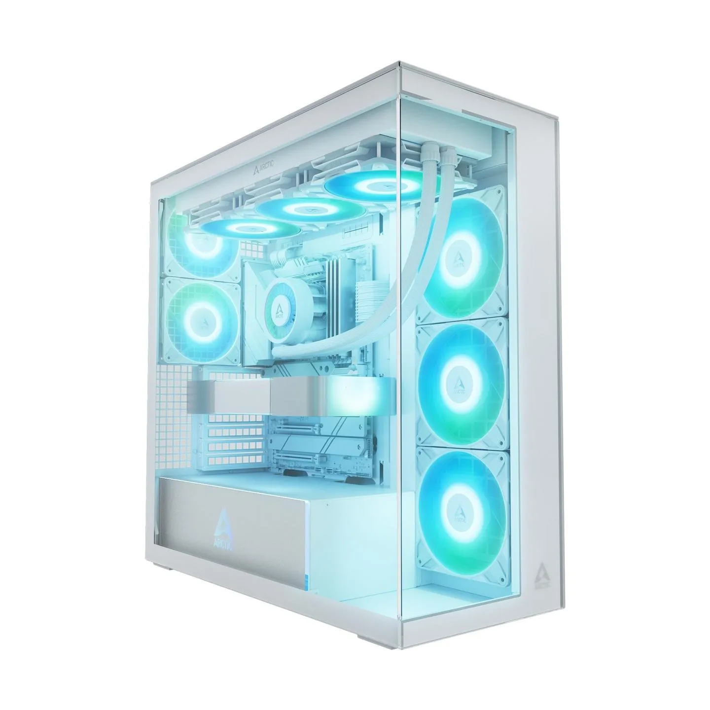 Arctic Case|ARCTIC|Xtender (White)|MidiTower|Case product features Transparent panel|Not included|Colour White|ACPCC00014A