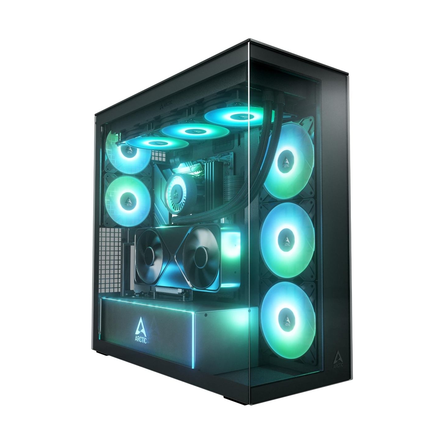 Arctic Case|ARCTIC|EATX|Black|Midi Tower|PC|Xtender VG (Mirror Black)|ACPCC00019A