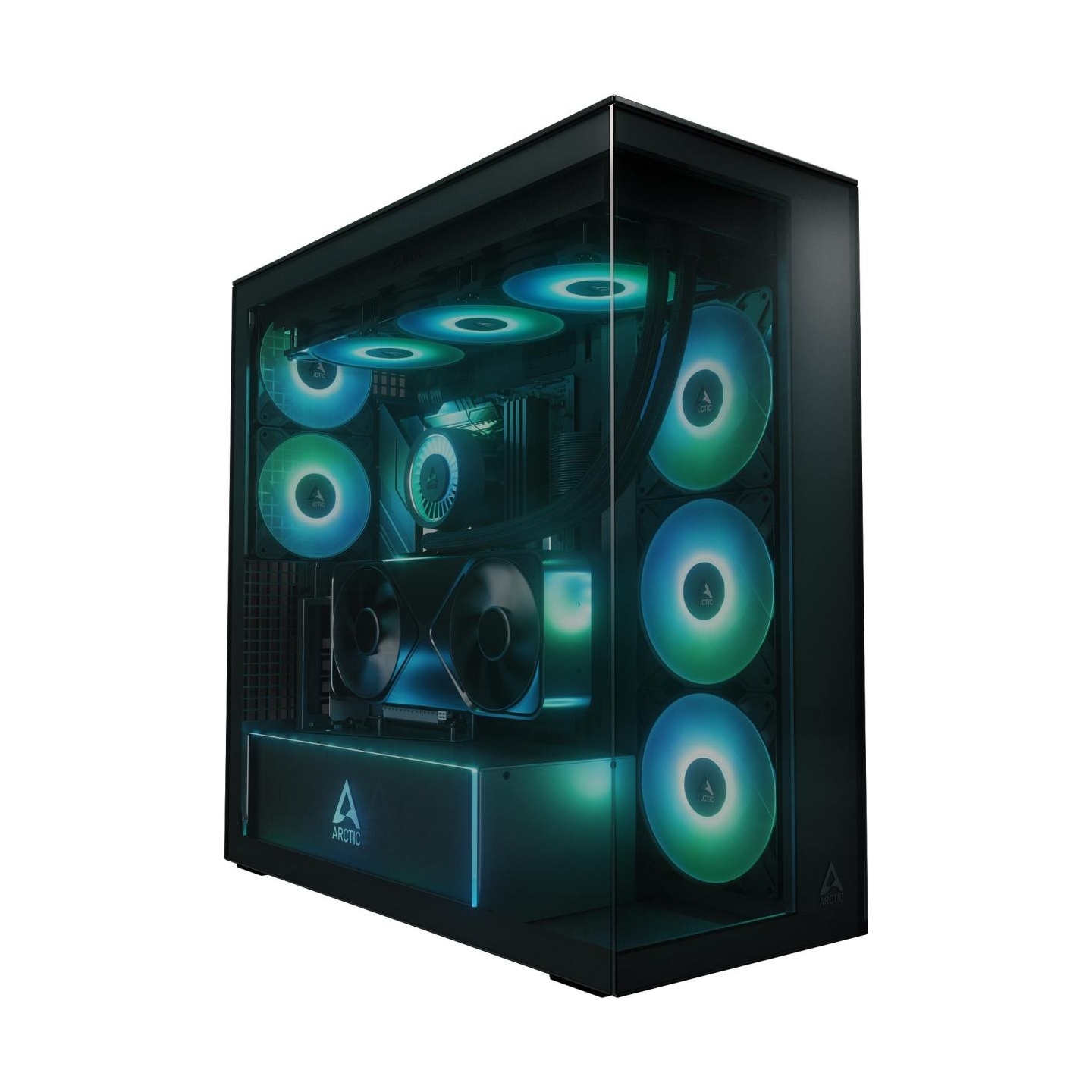Arctic Case|ARCTIC|Xtender VG (Black)|Case product features Transparent panel|Not included|Colour Black|ACPCC00016A