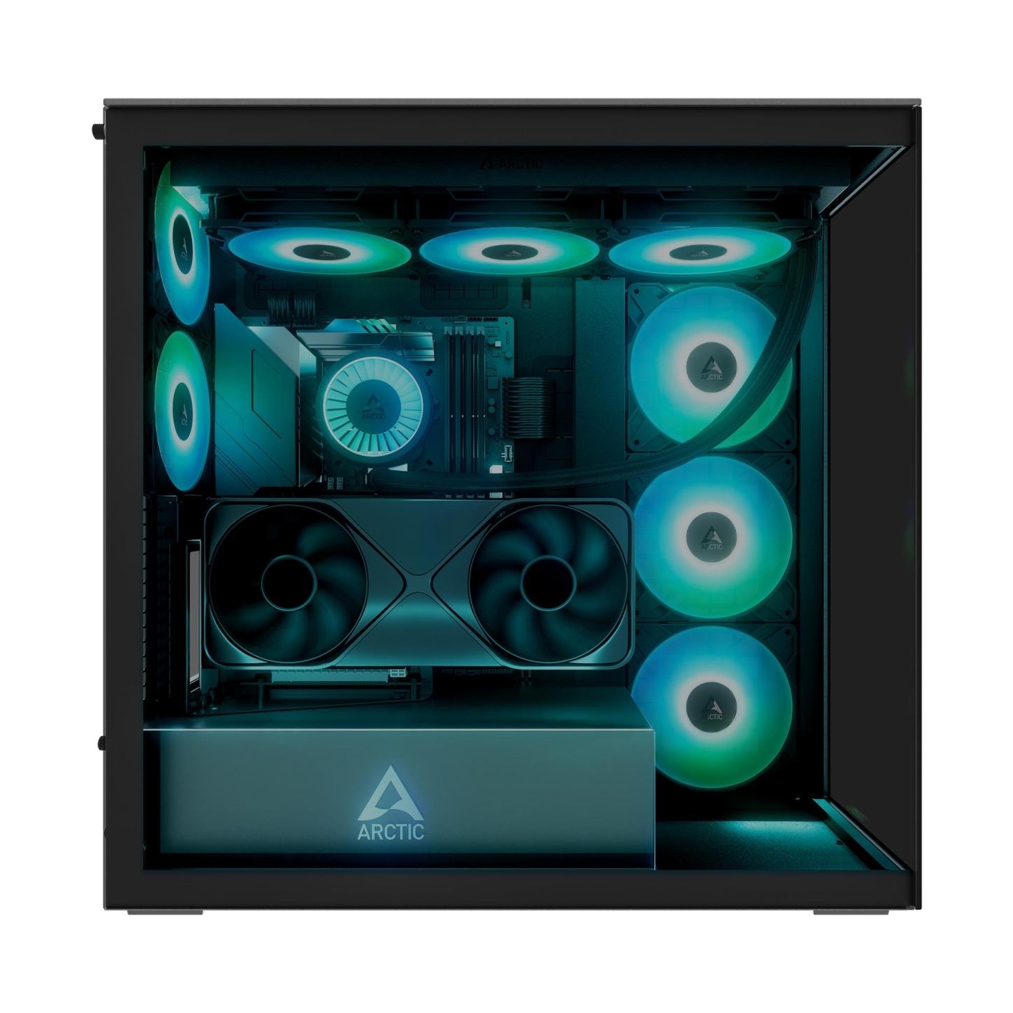 Arctic Case|ARCTIC|Xtender VG (Black)|Case product features Transparent panel|Not included|Colour Black|ACPCC00016A