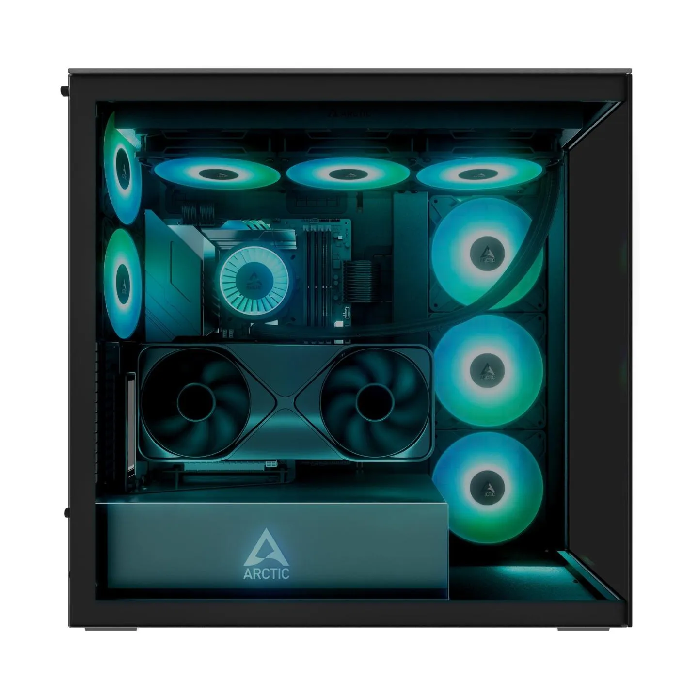 Arctic Case|ARCTIC|Xtender VG (Black)|Case product features Transparent panel|Not included|Colour Black|ACPCC00016A