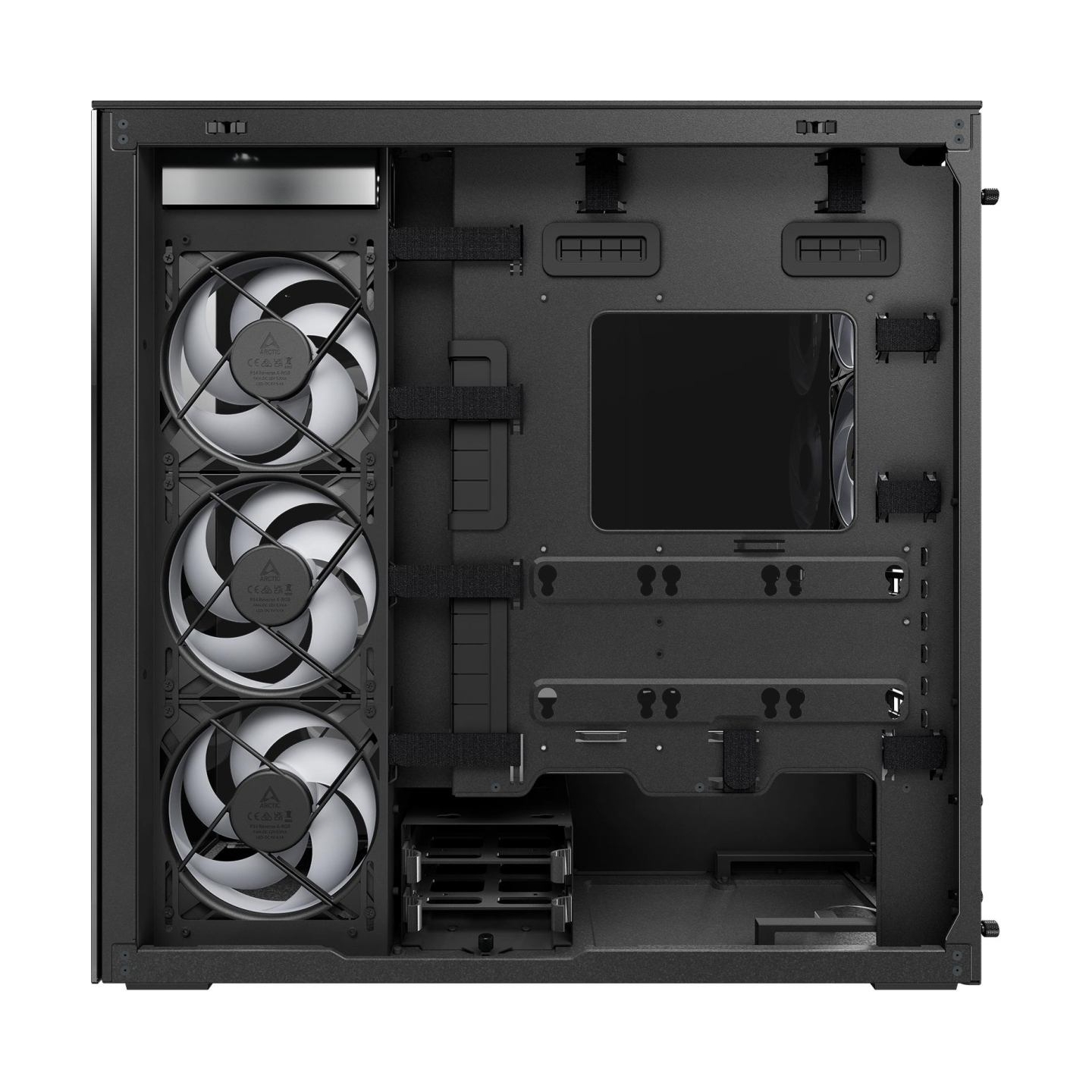 Arctic Case|ARCTIC|Xtender VG (Black)|Case product features Transparent panel|Not included|Colour Black|ACPCC00016A