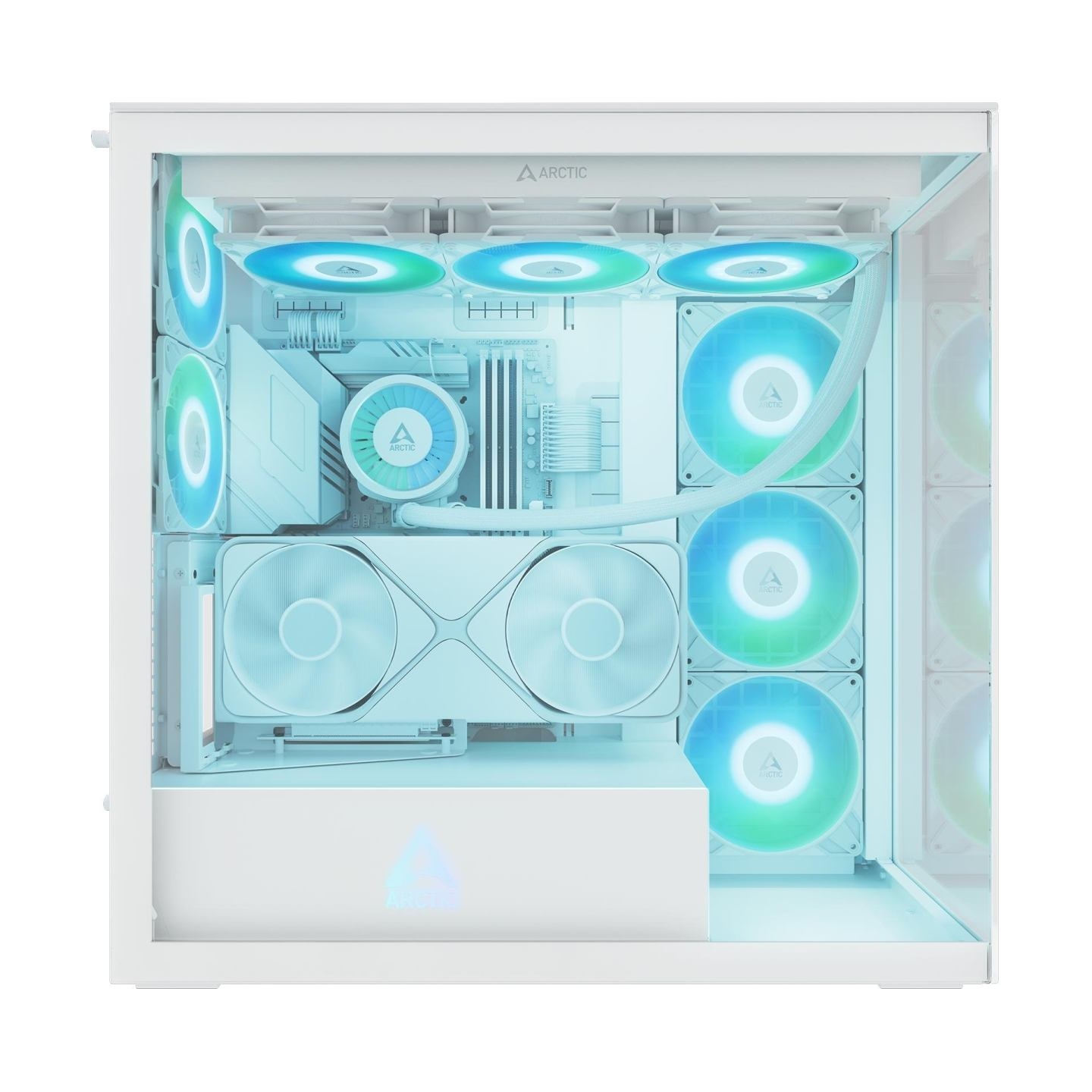 Arctic Case|ARCTIC|Xtender VG (White)|Case product features Transparent panel|Not included|Colour White|ACPCC00017A