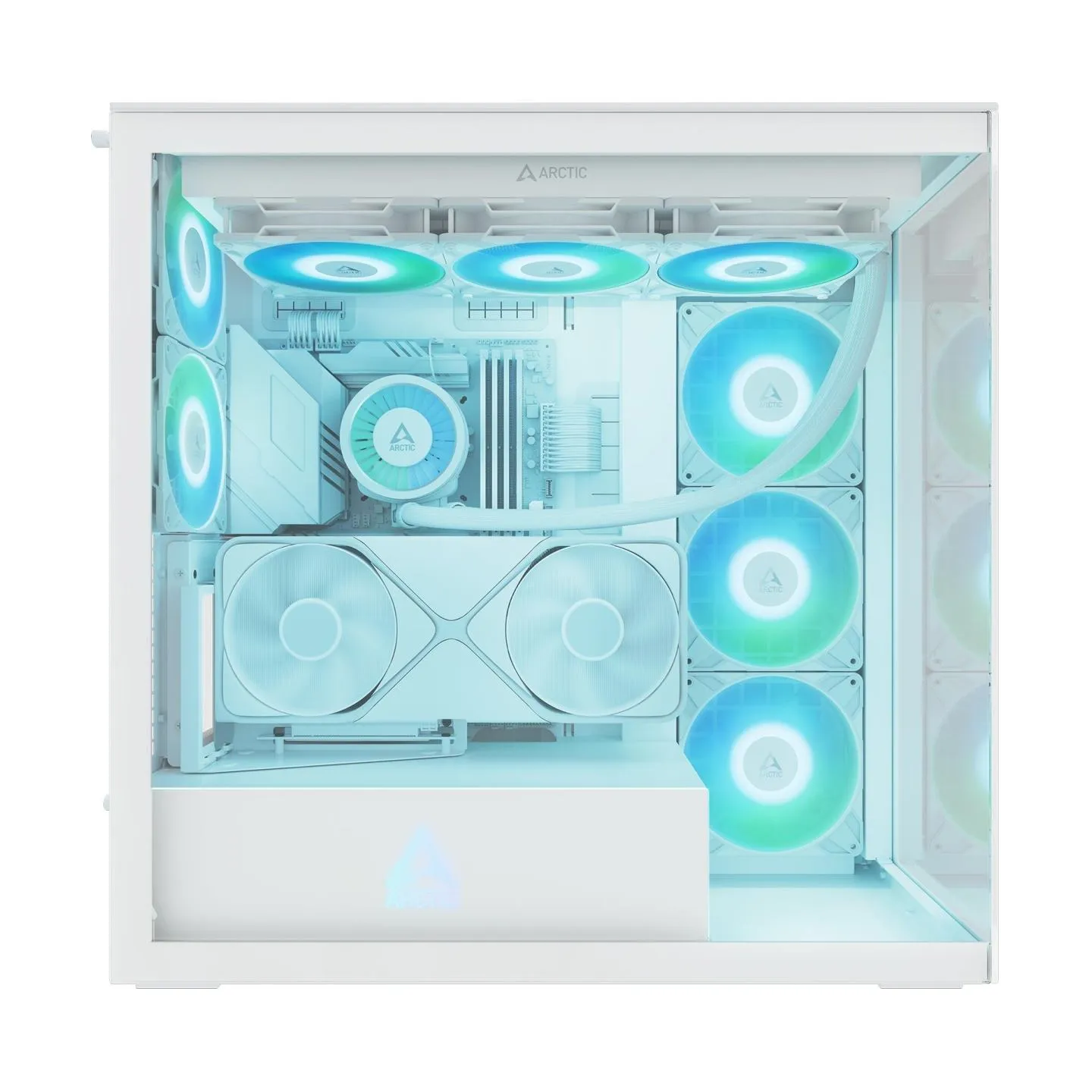 Arctic Case|ARCTIC|Xtender VG (White)|Case product features Transparent panel|Not included|Colour White|ACPCC00017A