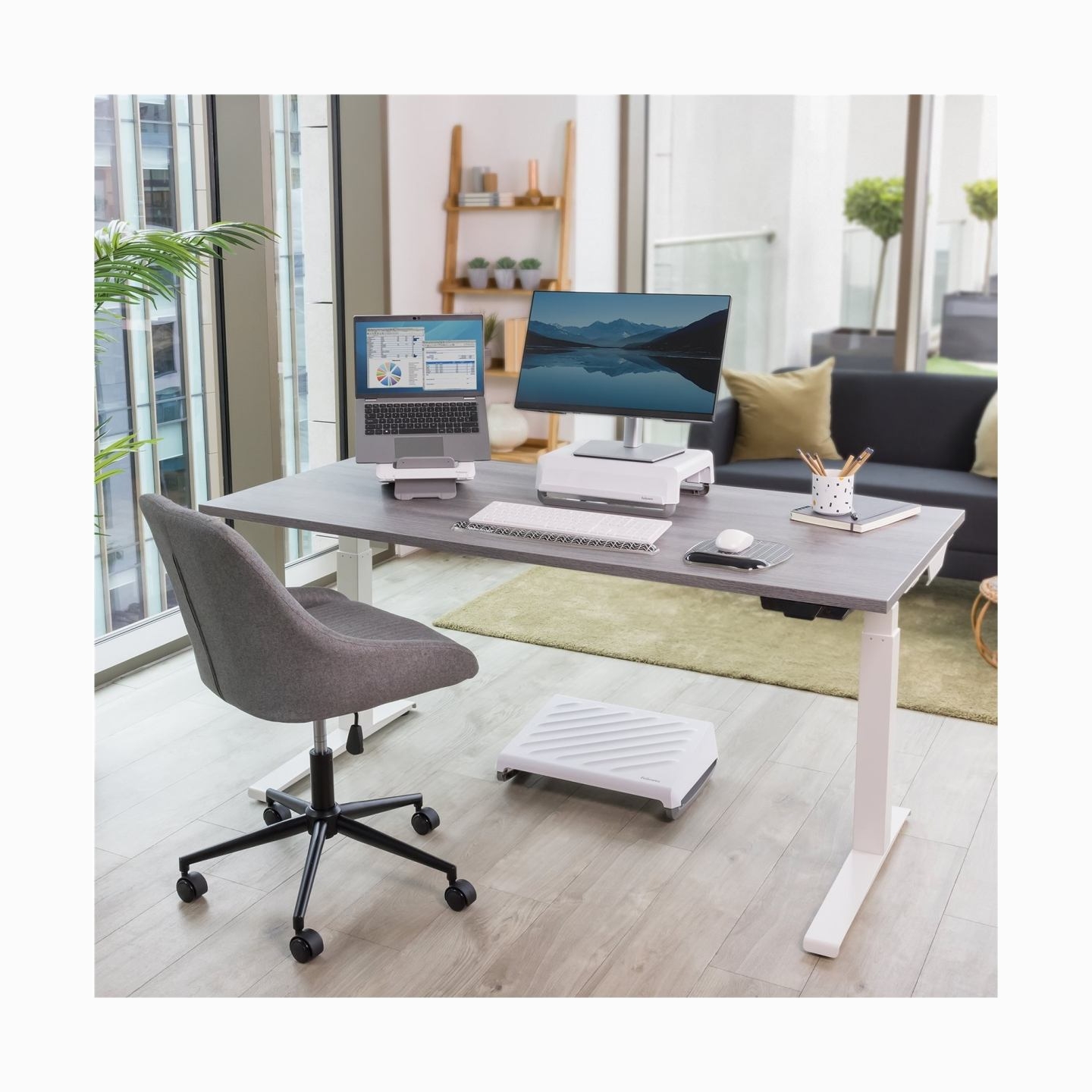 Fellowes | Foot Support Breyta | White