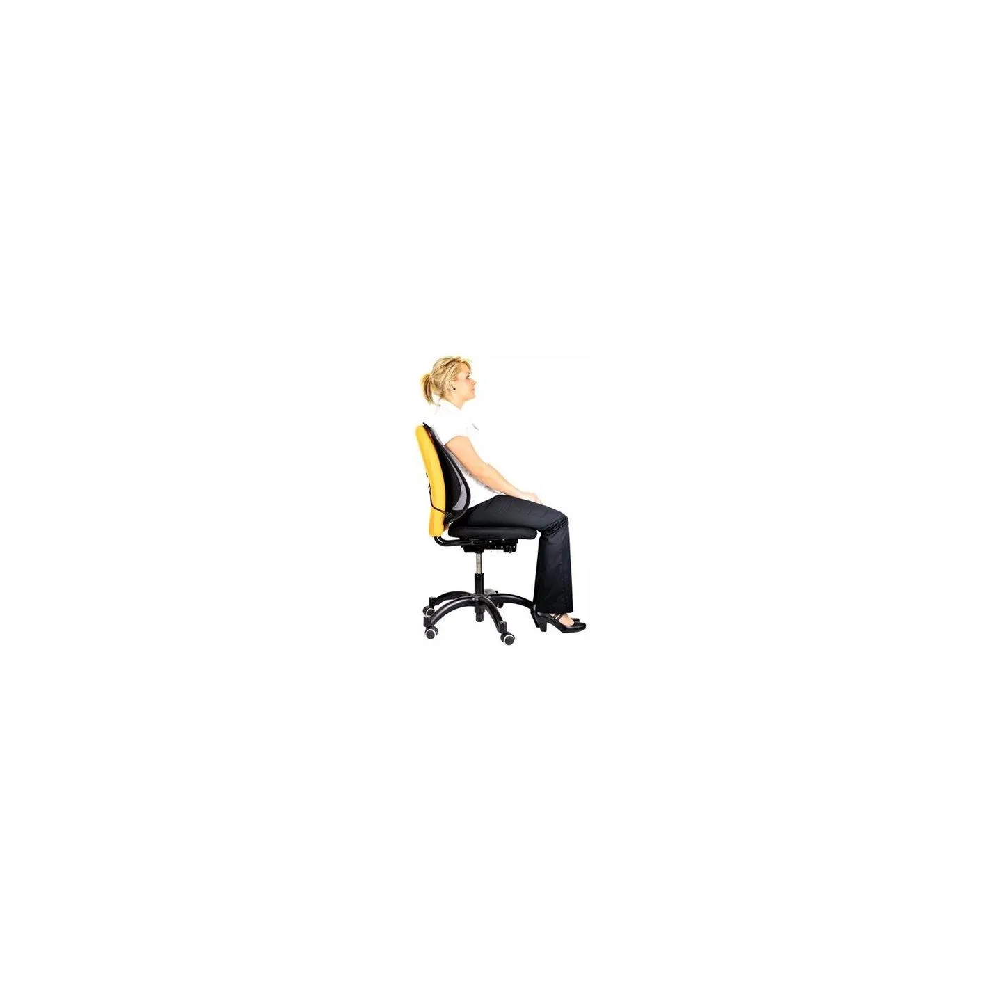 Fellowes | Office Suites mesh back support | Black | Depth 140 mm | Height 512 mm | Mesh textile | Width 439 mm