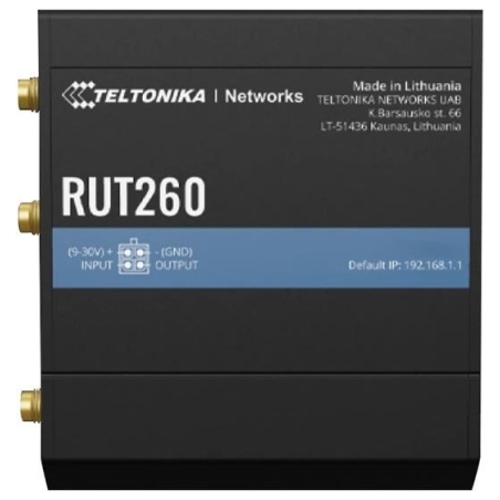 Teltonika RUT260 IOT ROUTER 4G (CAT6) 2X10/100 RJ45 WIFI